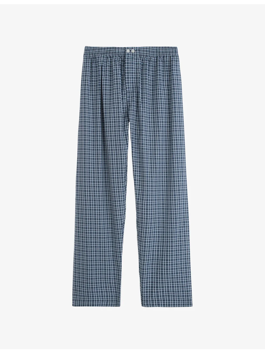 Checked Cotton Pyjama Bottoms - 1