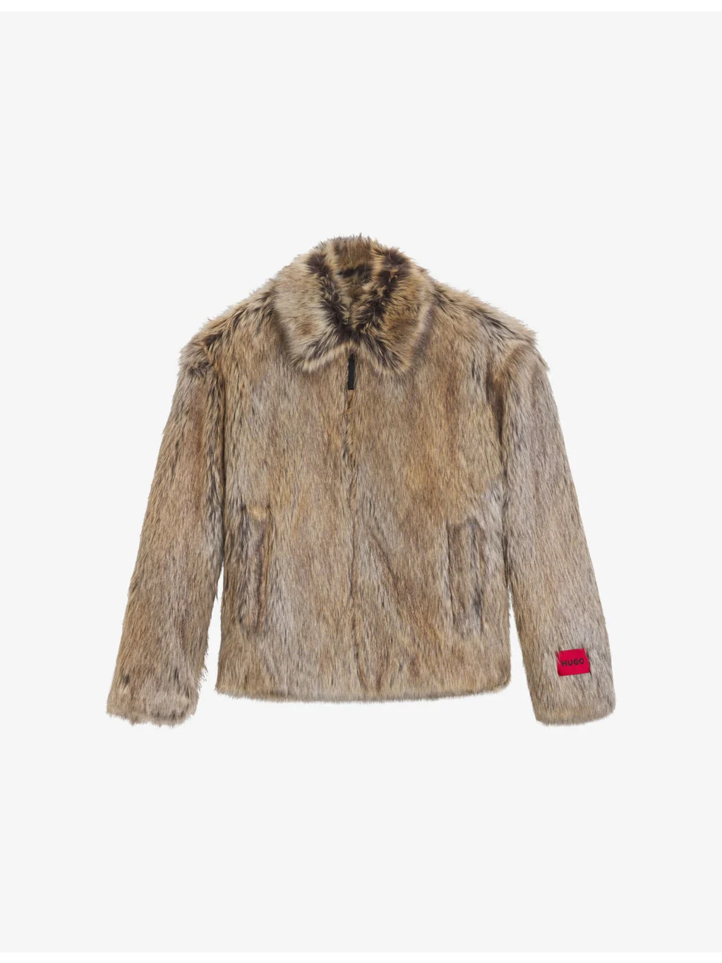 Branded Faux-Fur Jacket - 1