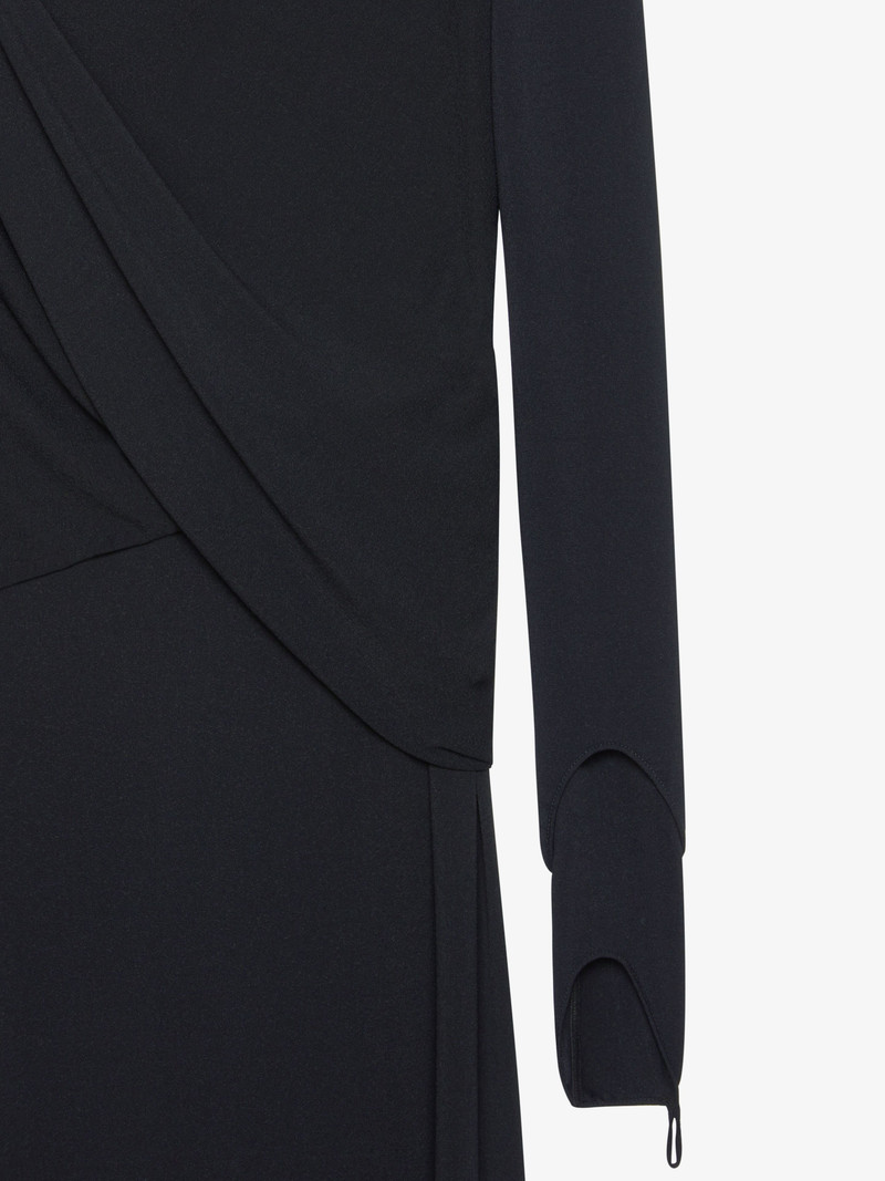 ASYMMETRIC DRAPED DRESS IN CREPE JERSEY 5