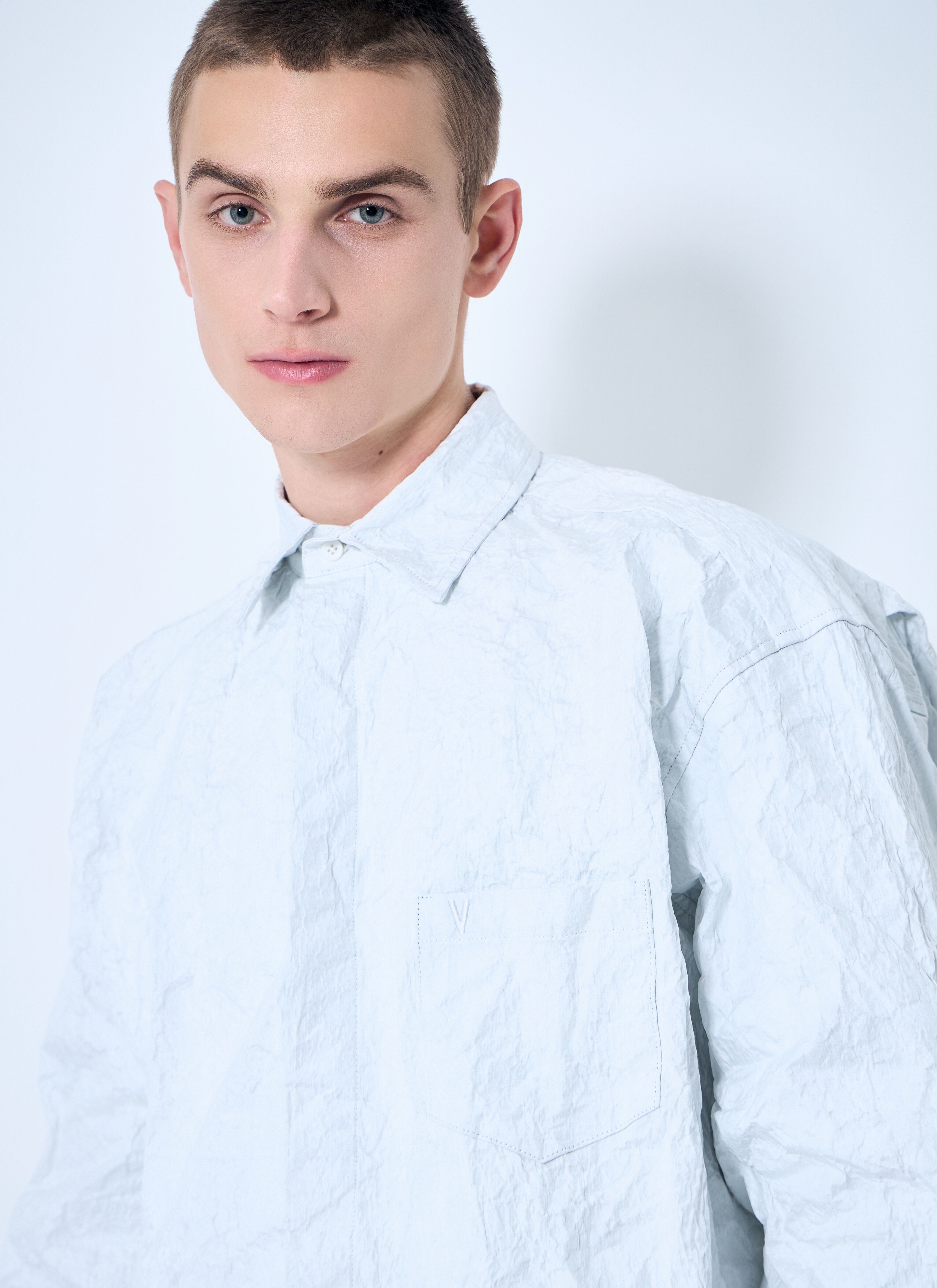Metalized Wrinkled Shirt - 5