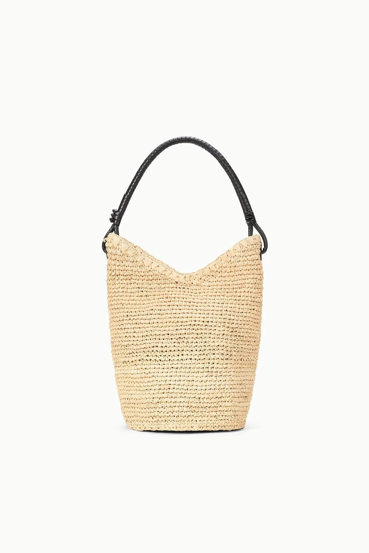 STAUD LANI RAFFIA BUCKET BAG NATURAL - 1