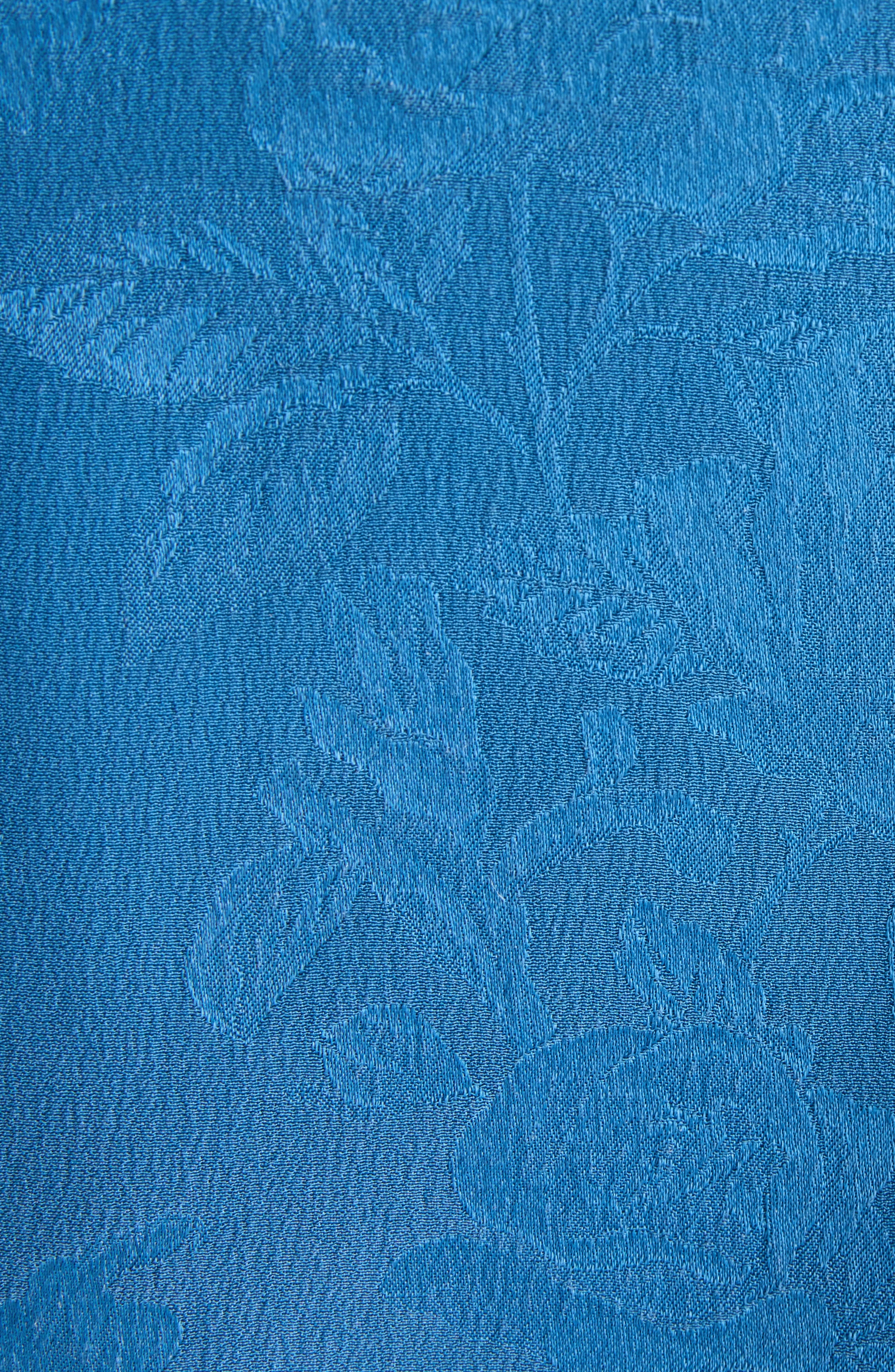 Chloé Rose Jacquard Organic Silk Camisole in Deep Water at Nordstrom - 7