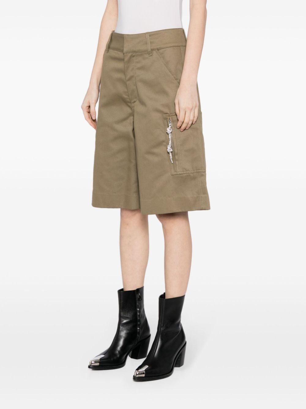 Nina twill cargo shorts - 3