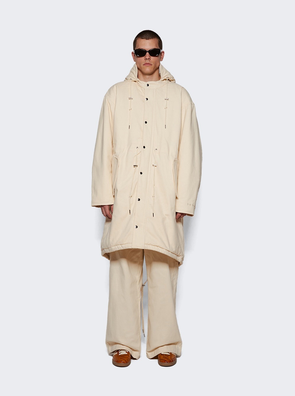 X Wales Bonner Coach Coat Wonder White - 3