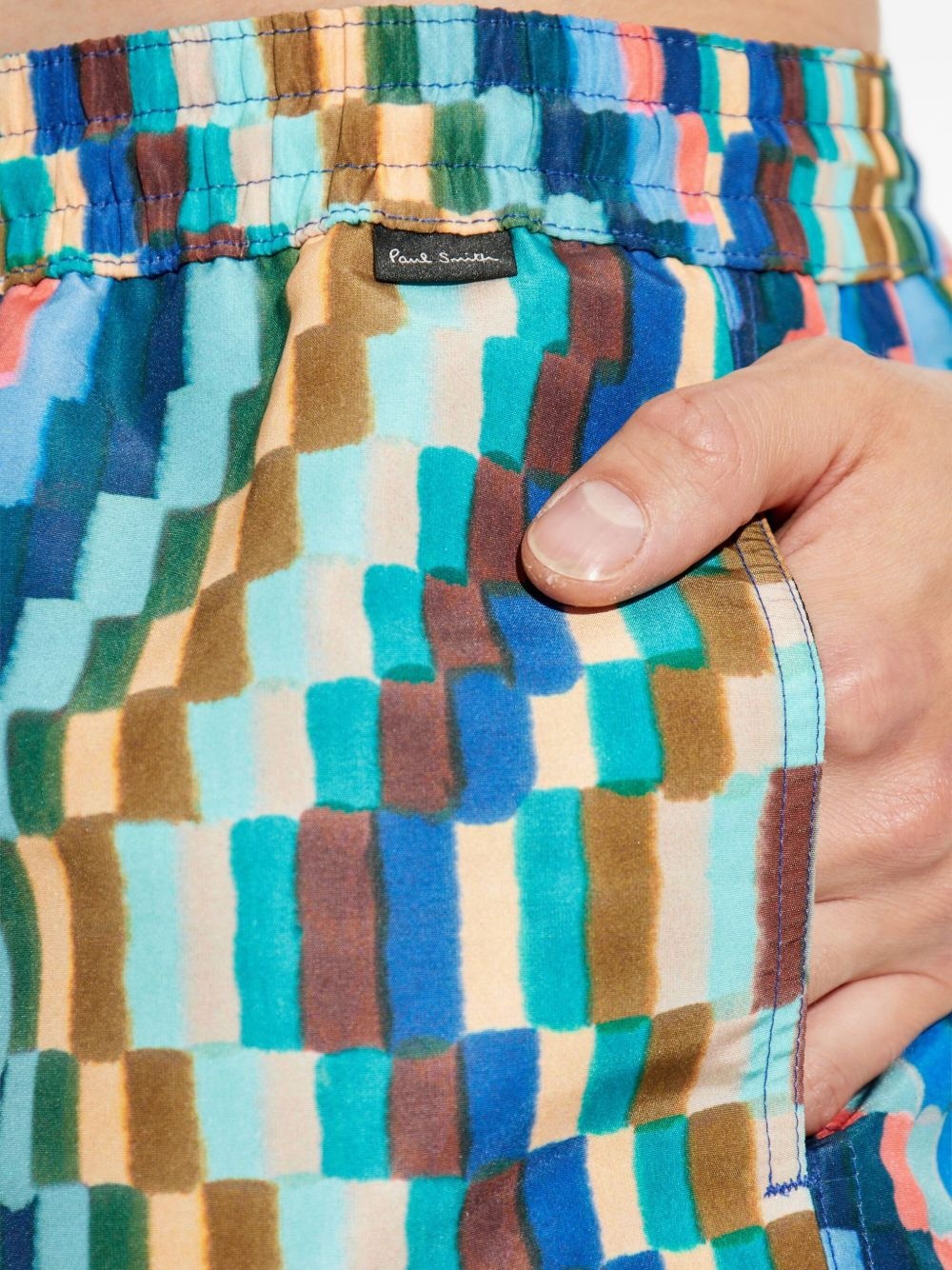 abstract-print swim shorts - 4