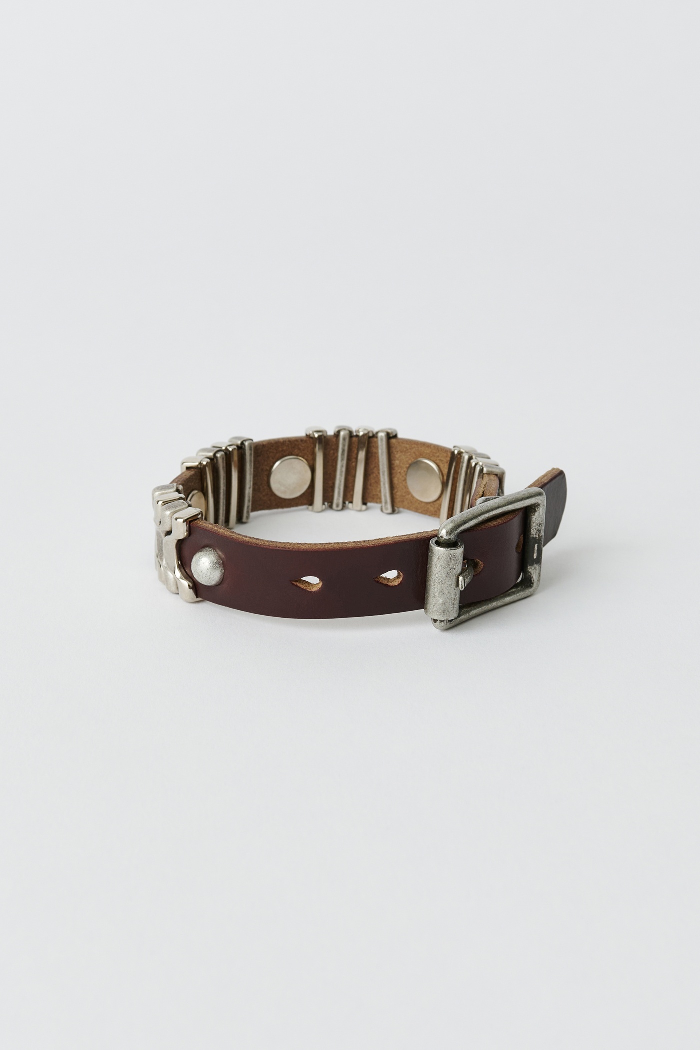 Wave Bracelet Burgundy Chromexcel Leather - 2