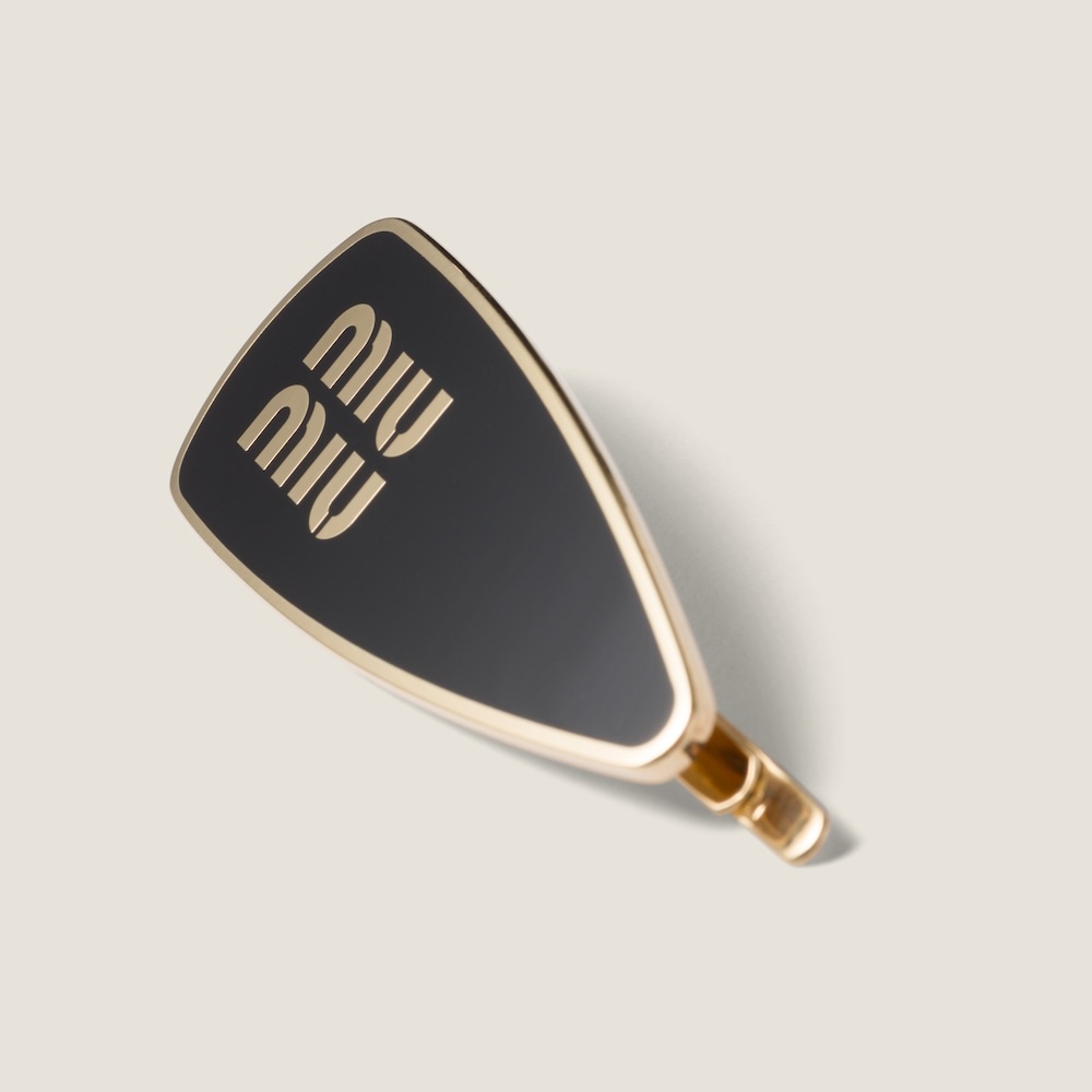 Enameled metal hair clip - 2