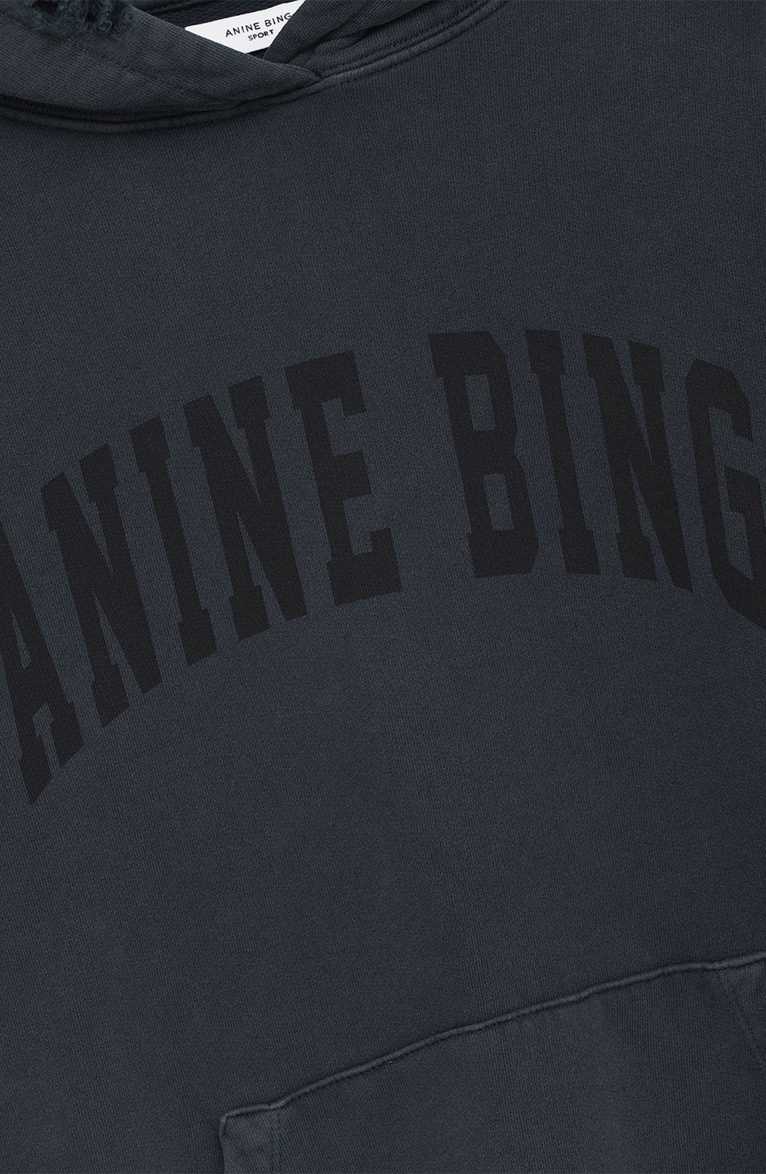 ANINE BING Harvey Sweatshirt in Dark Washed Black at Nordstrom - 3