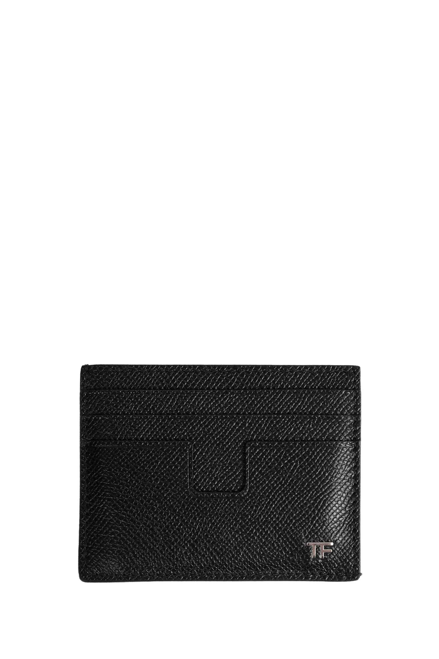 Grained Leather Cardholder - 1