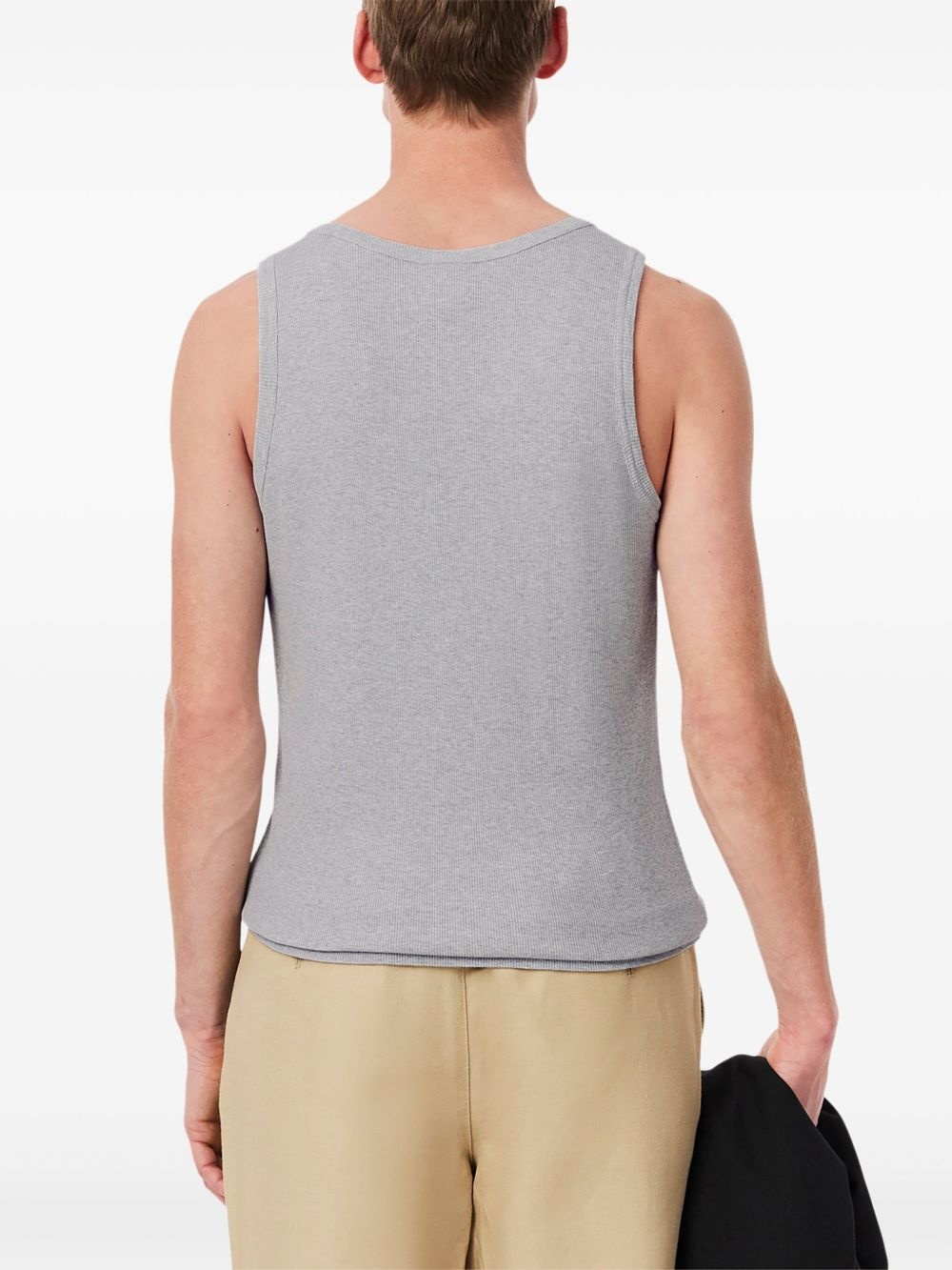 logo-embroidered tank top - 3