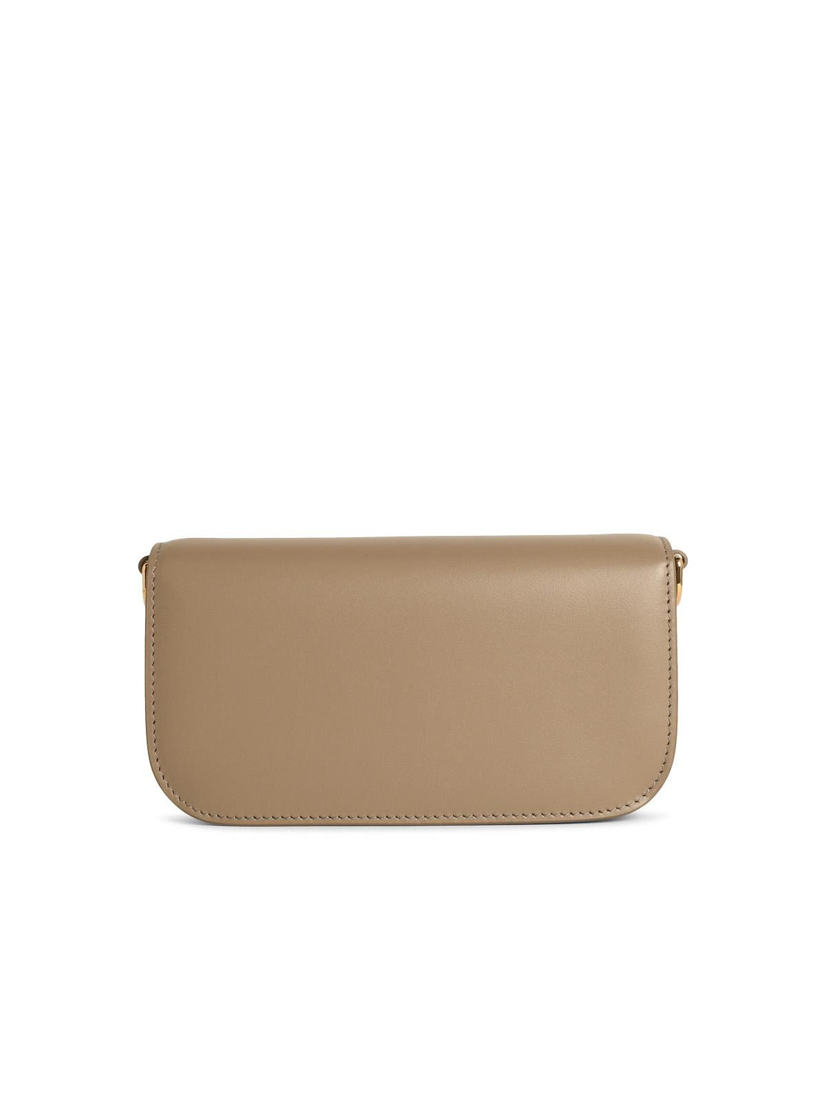 Dolce & Gabbana '3.5' Leather 'Taupe' Crossbody Bag Women - 3