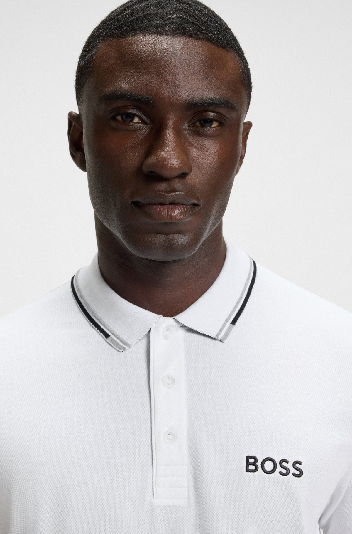 POLO SHIRT WITH CONTRAST LOGOS - 3