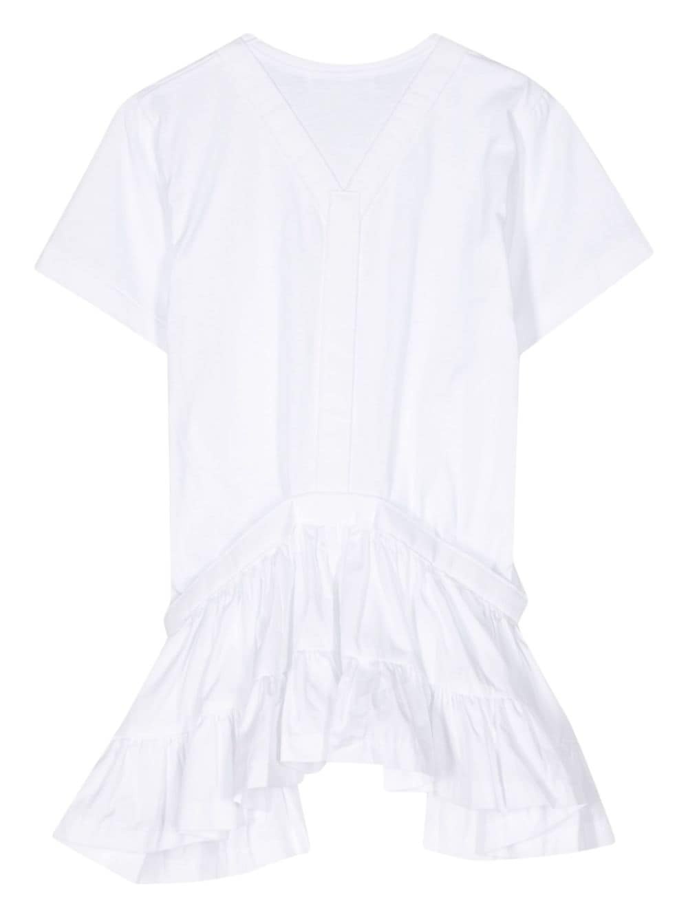 belted cotton T-shirt - 2