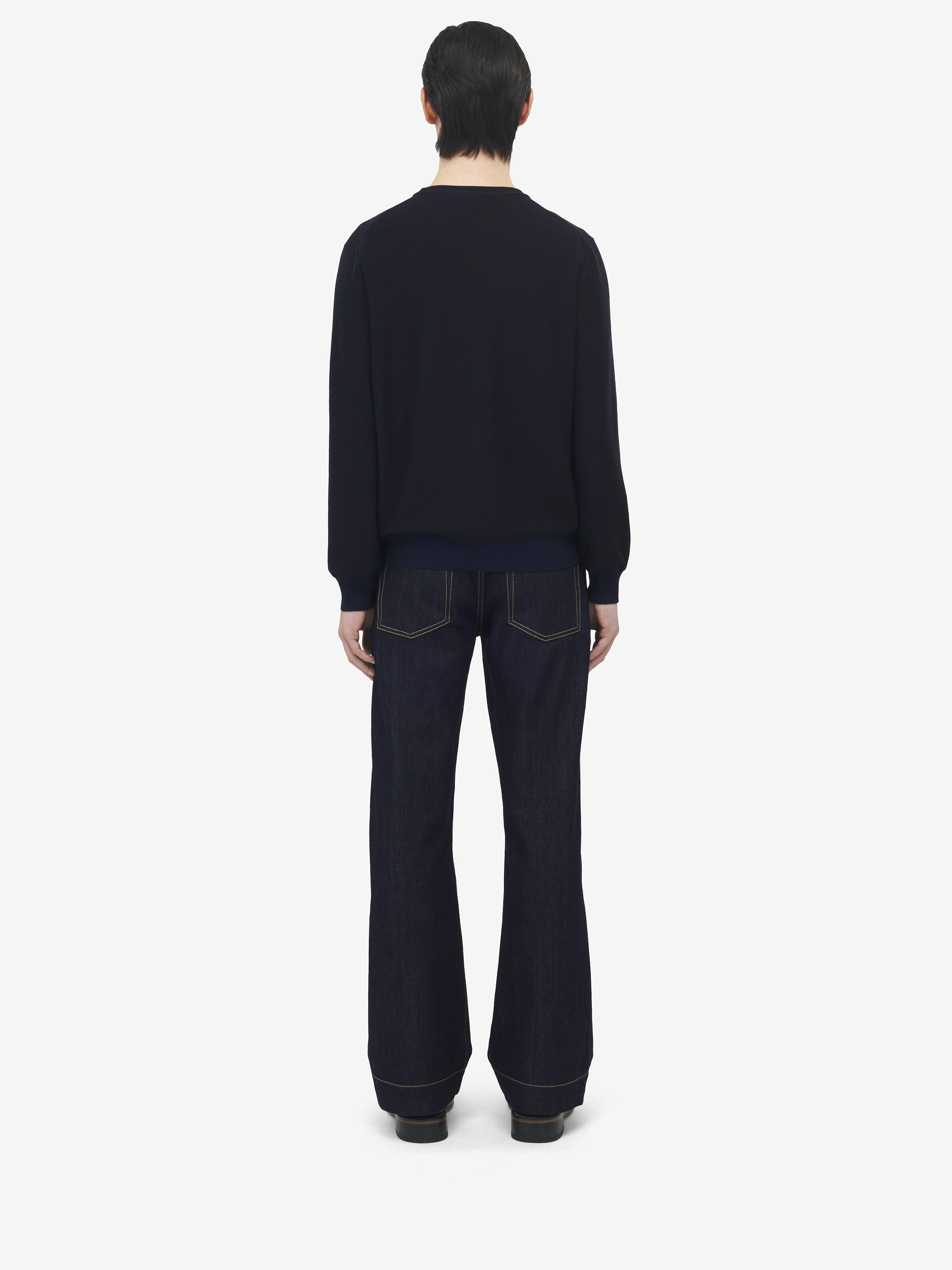 Merino Wool Exploded Skull Jumper - 5