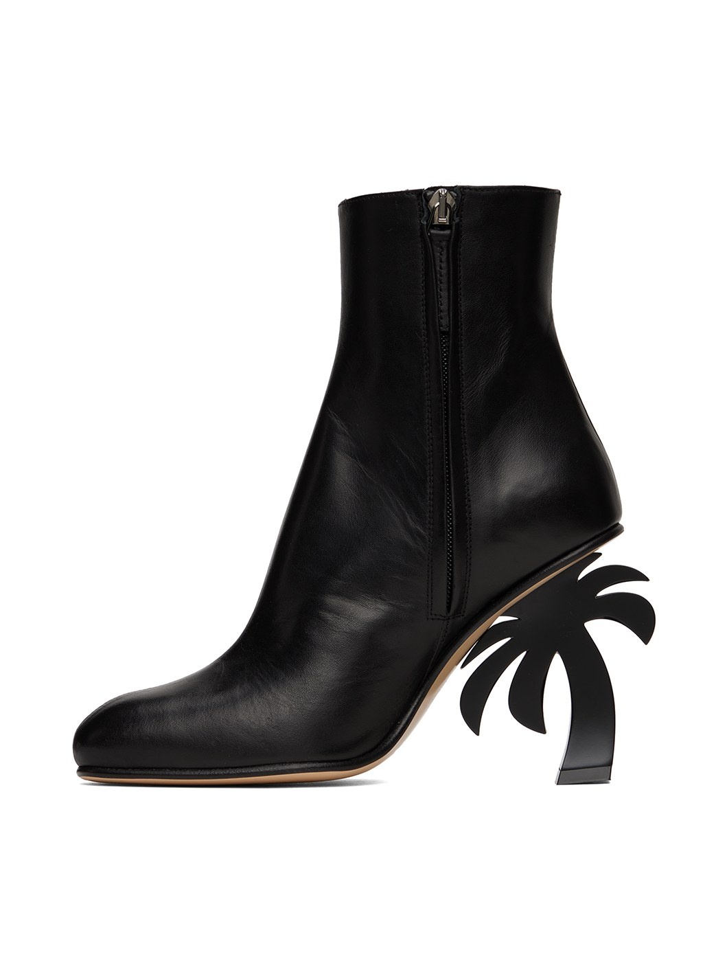 Black Palm Heel Boots - 3