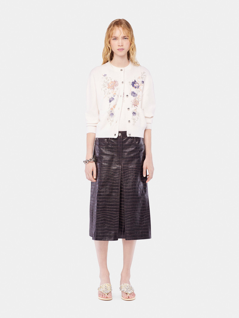 EMBROIDERED WOOL CARDIGAN 1
