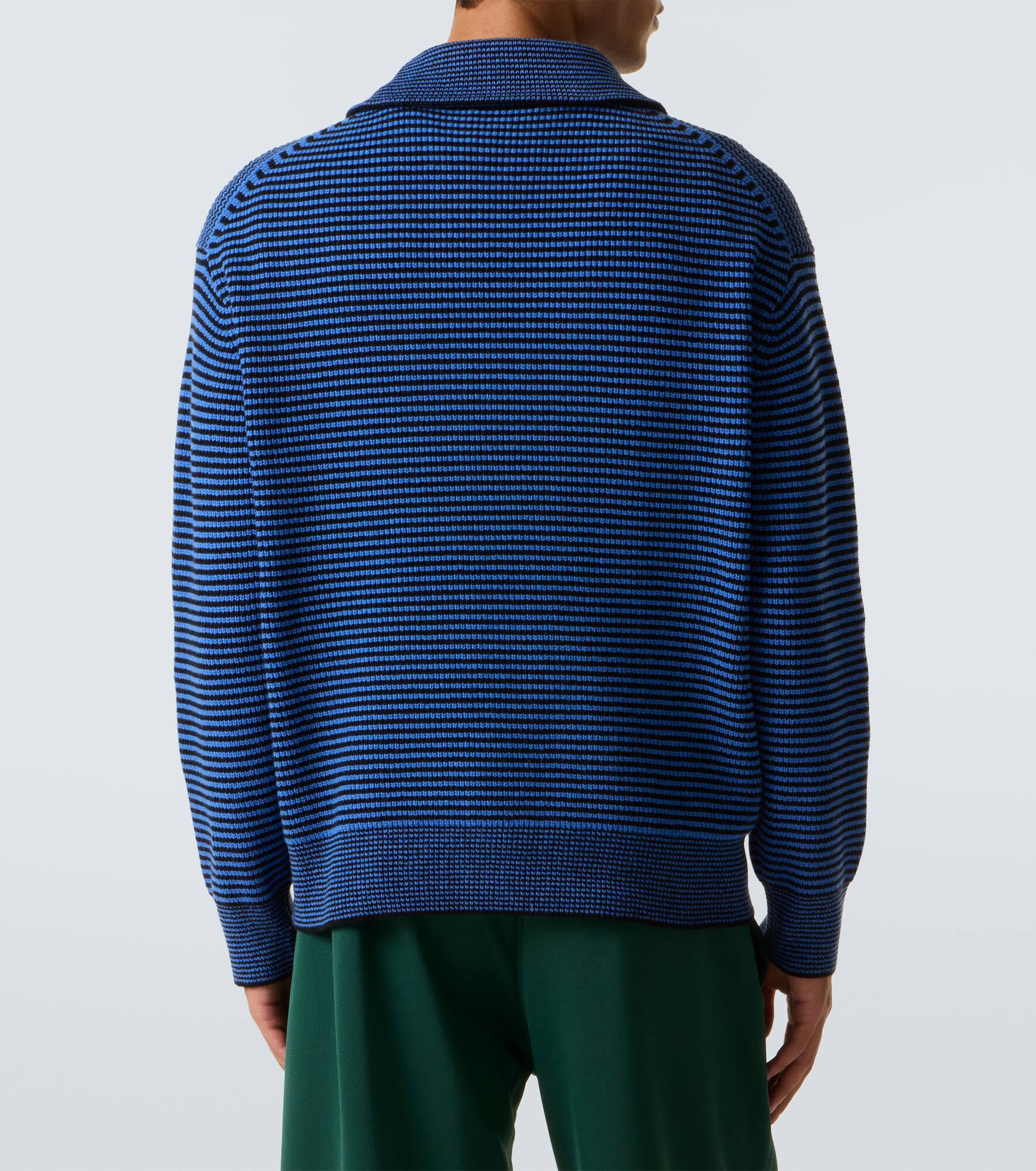 Striped half-zip sweater - 4