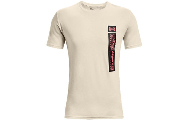 Men's Under Armour Reflection Wave Casual Sports Breathable Short Sleeve Creamy White 1361674-110 - 1