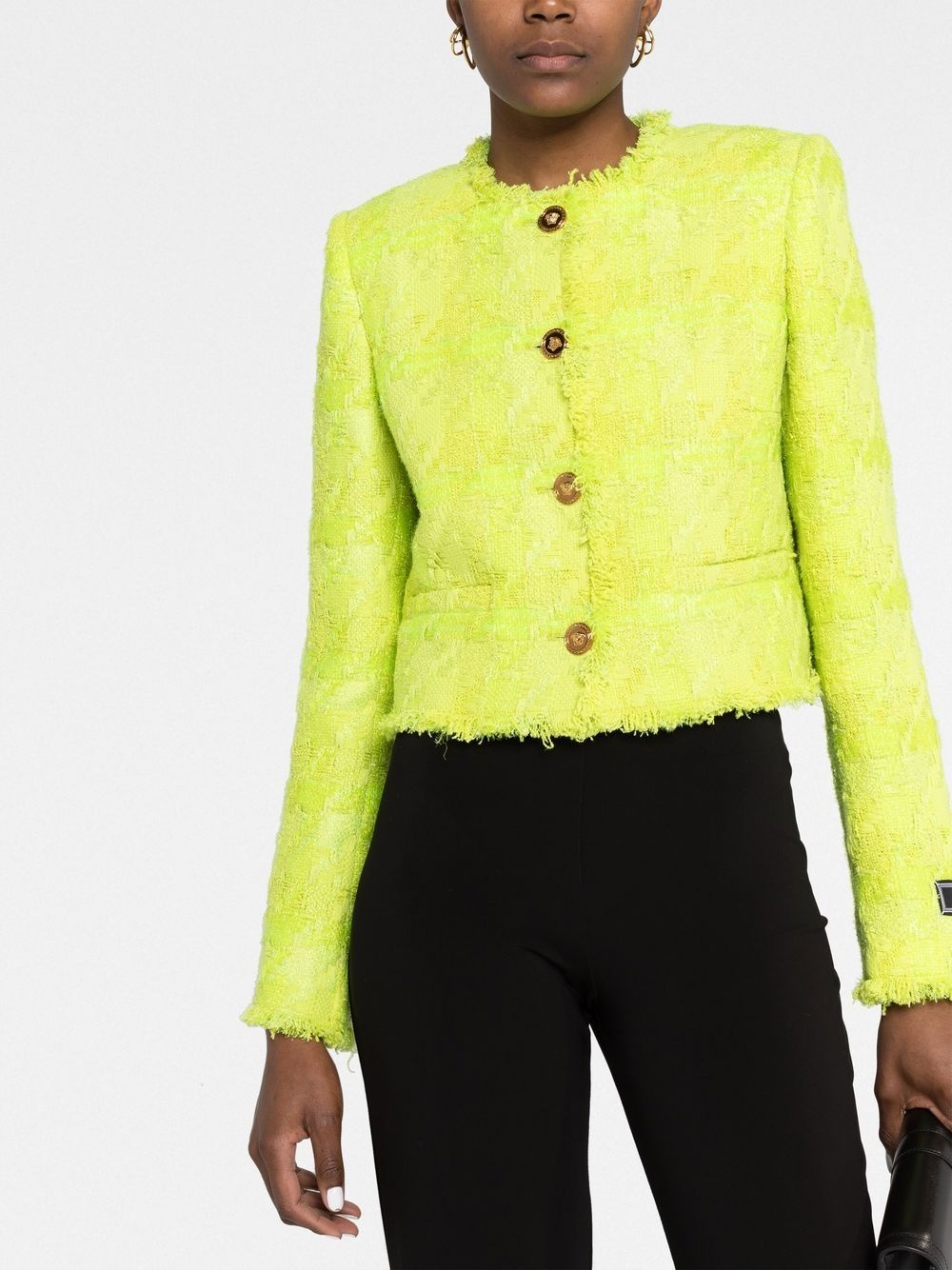 cropped tweed jacket - 5