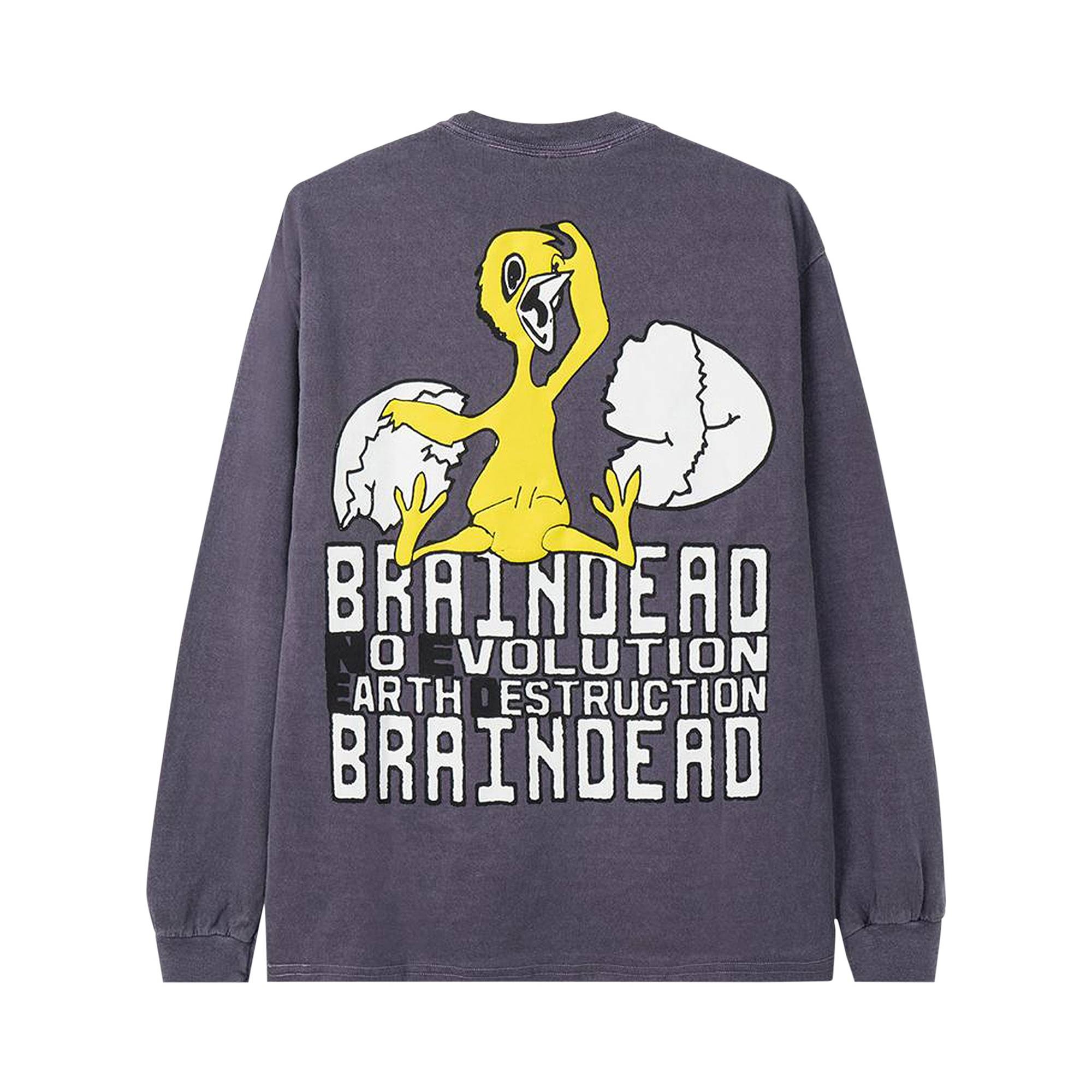Brain Dead Hatchlings Long-Sleeve Tee 'Berry' - 2
