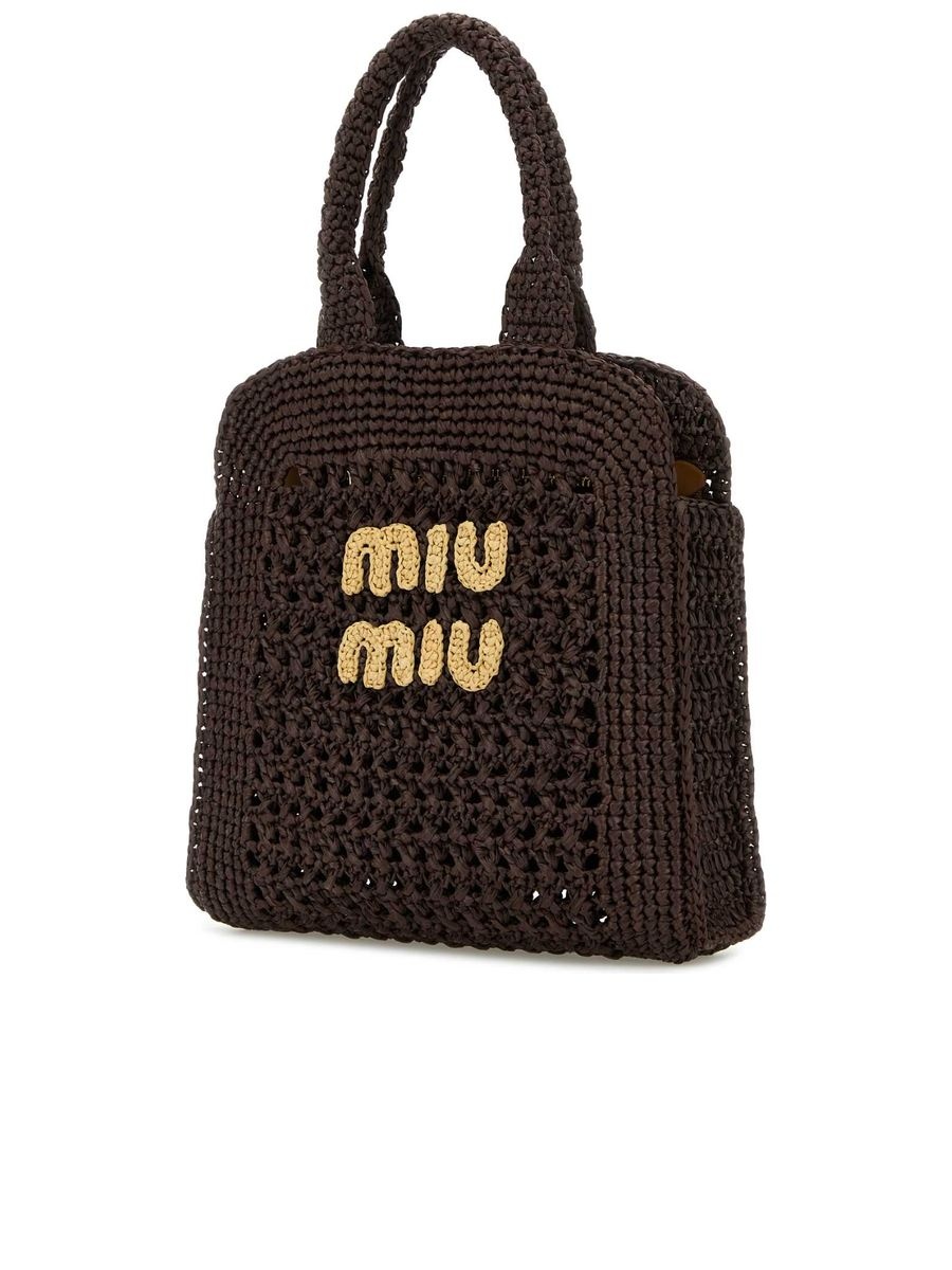 Raffia-Effect Woven Tote Bag - 2