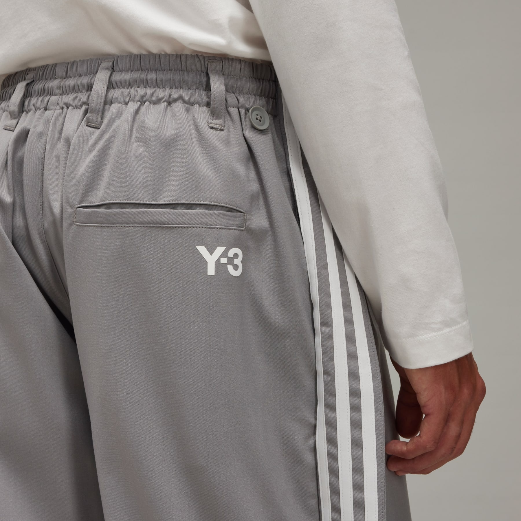 Y-3 Refined Wool Track Pants - 3-Stripes - 8