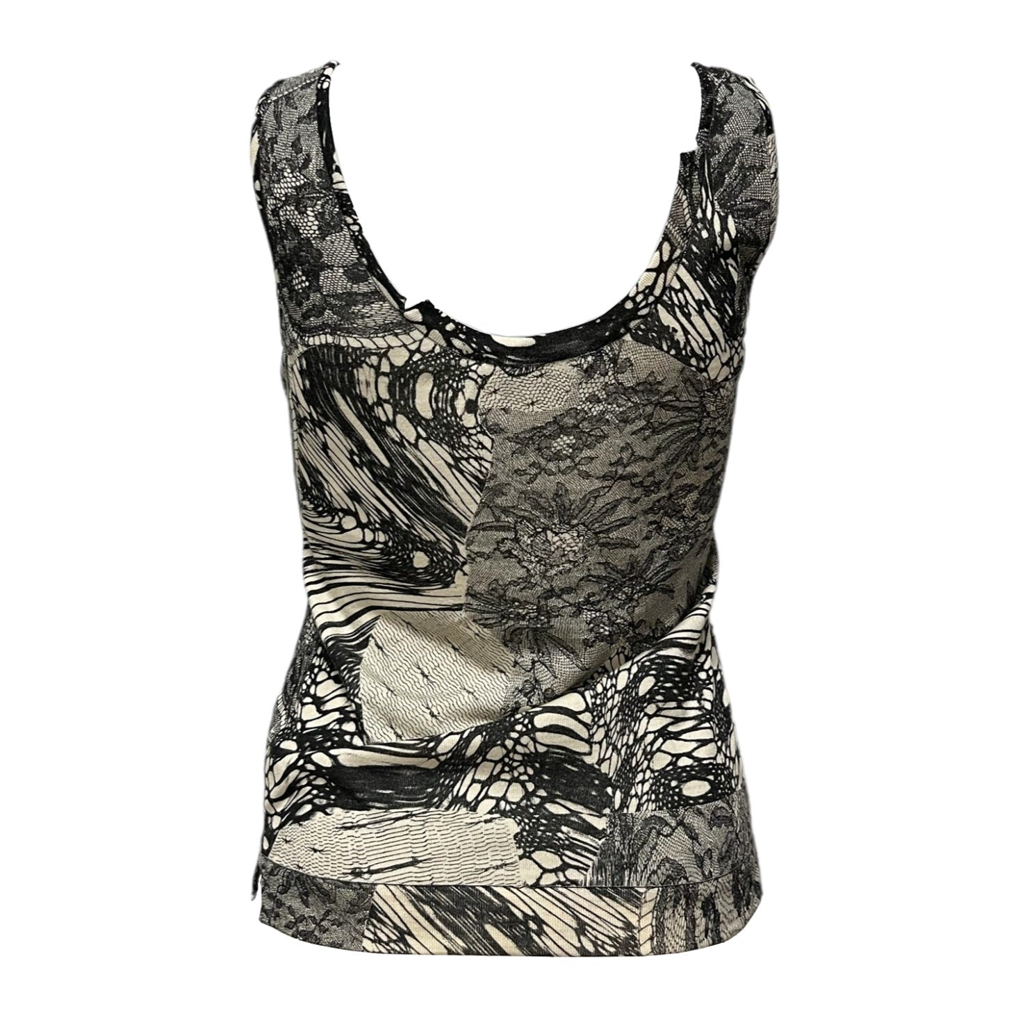 CHRISTIAN DIOR Spring Summer 2006 Lace Print Tank Top - 2