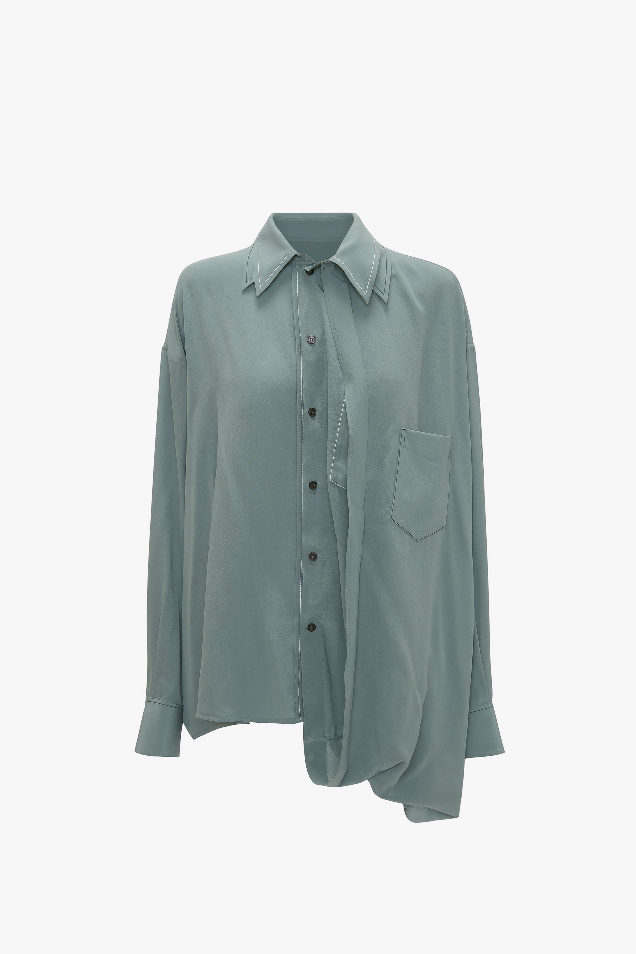 Double Layer Blouse In Stone - 1