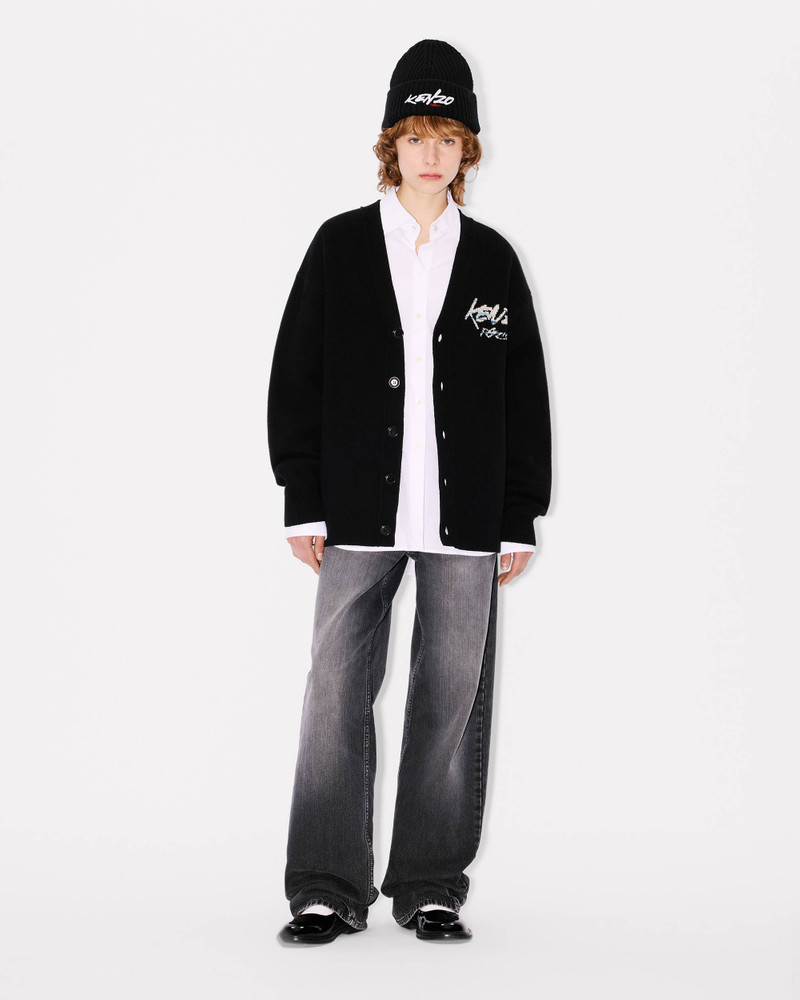 'Kenzo x Futura 2000' genderless cardigan in wool 5