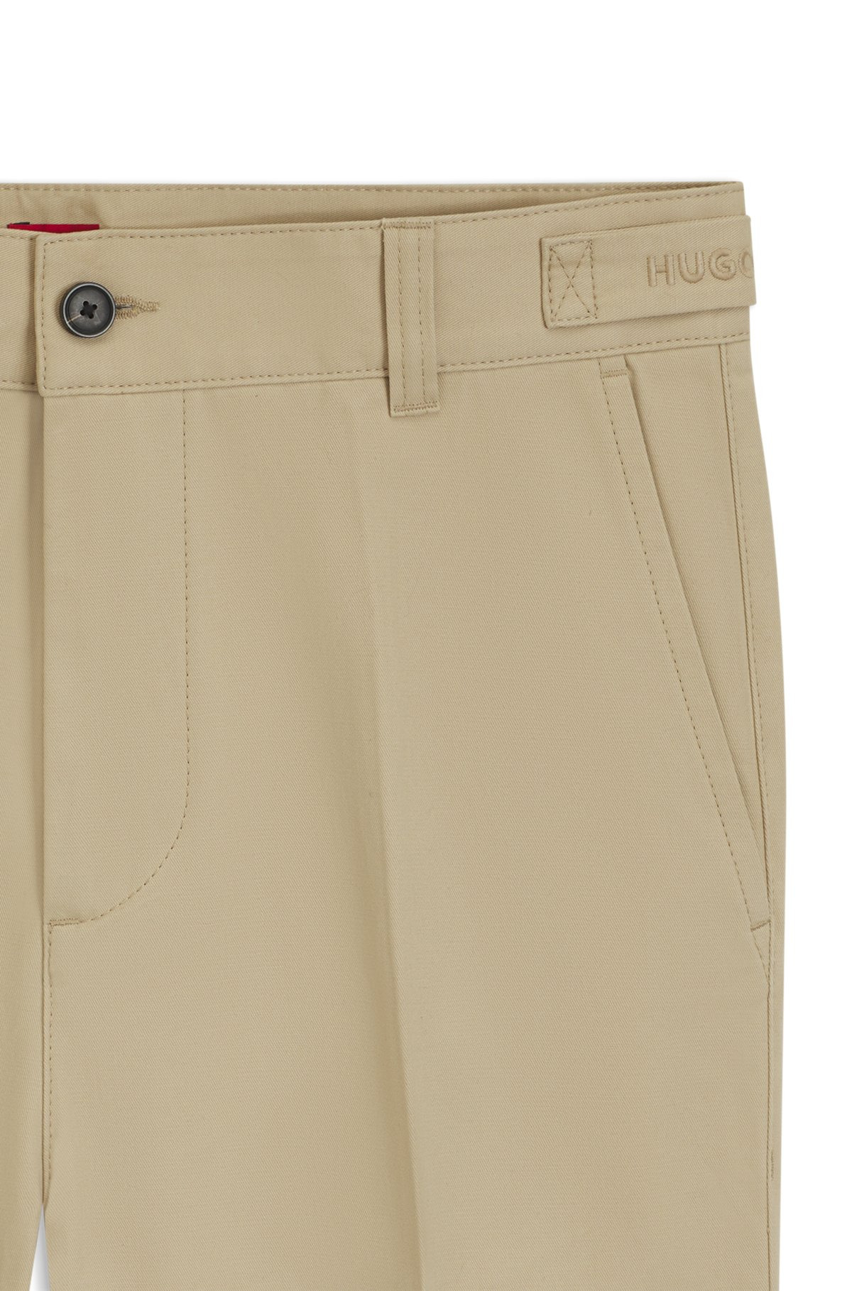 SLIM-FIT CHINOS IN MERCERIZED COTTON TWILL - 6