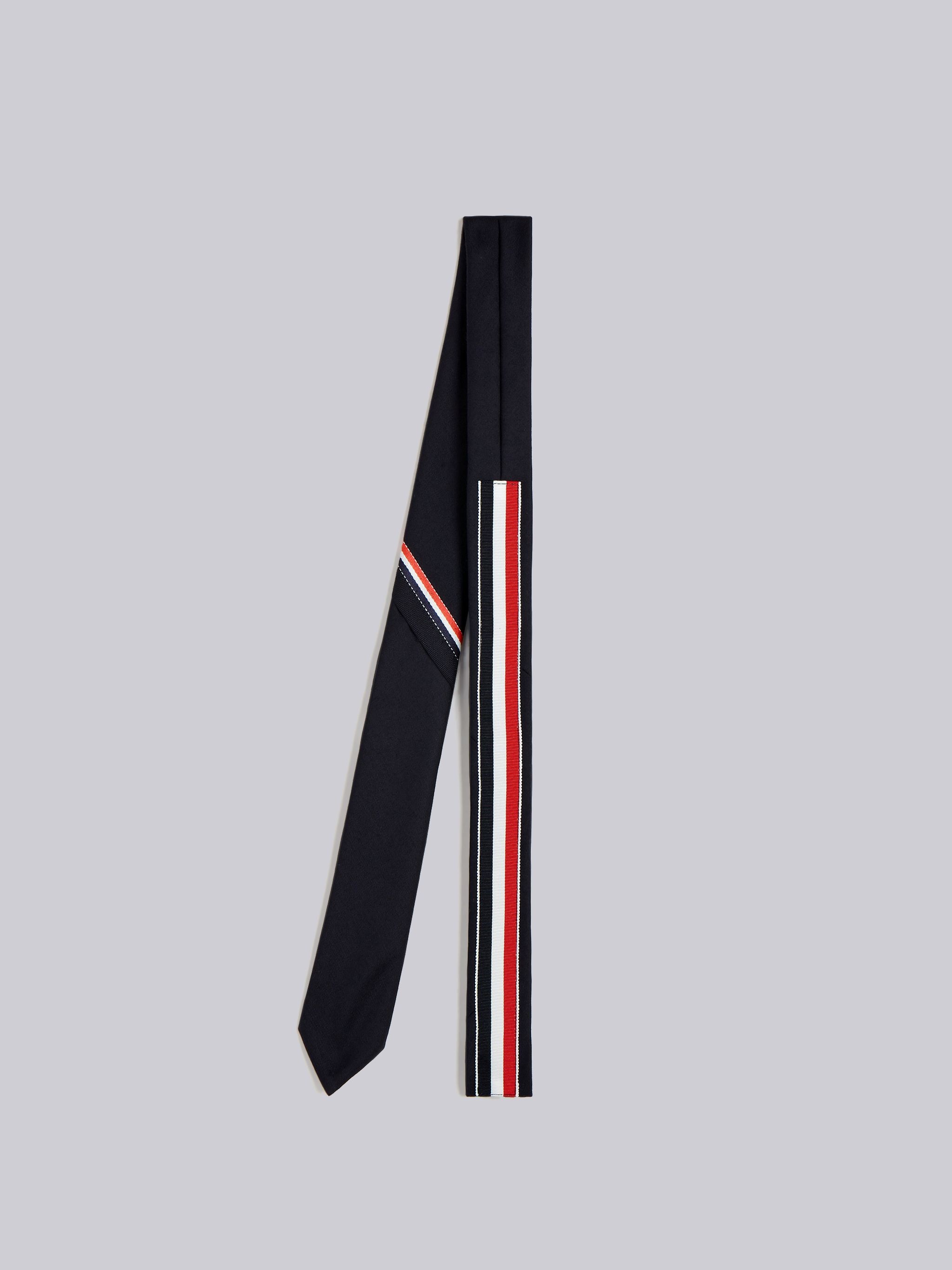 Classic Necktie With Seamed In Red, White And Blue Selvedge In Super 120's Twill - 2