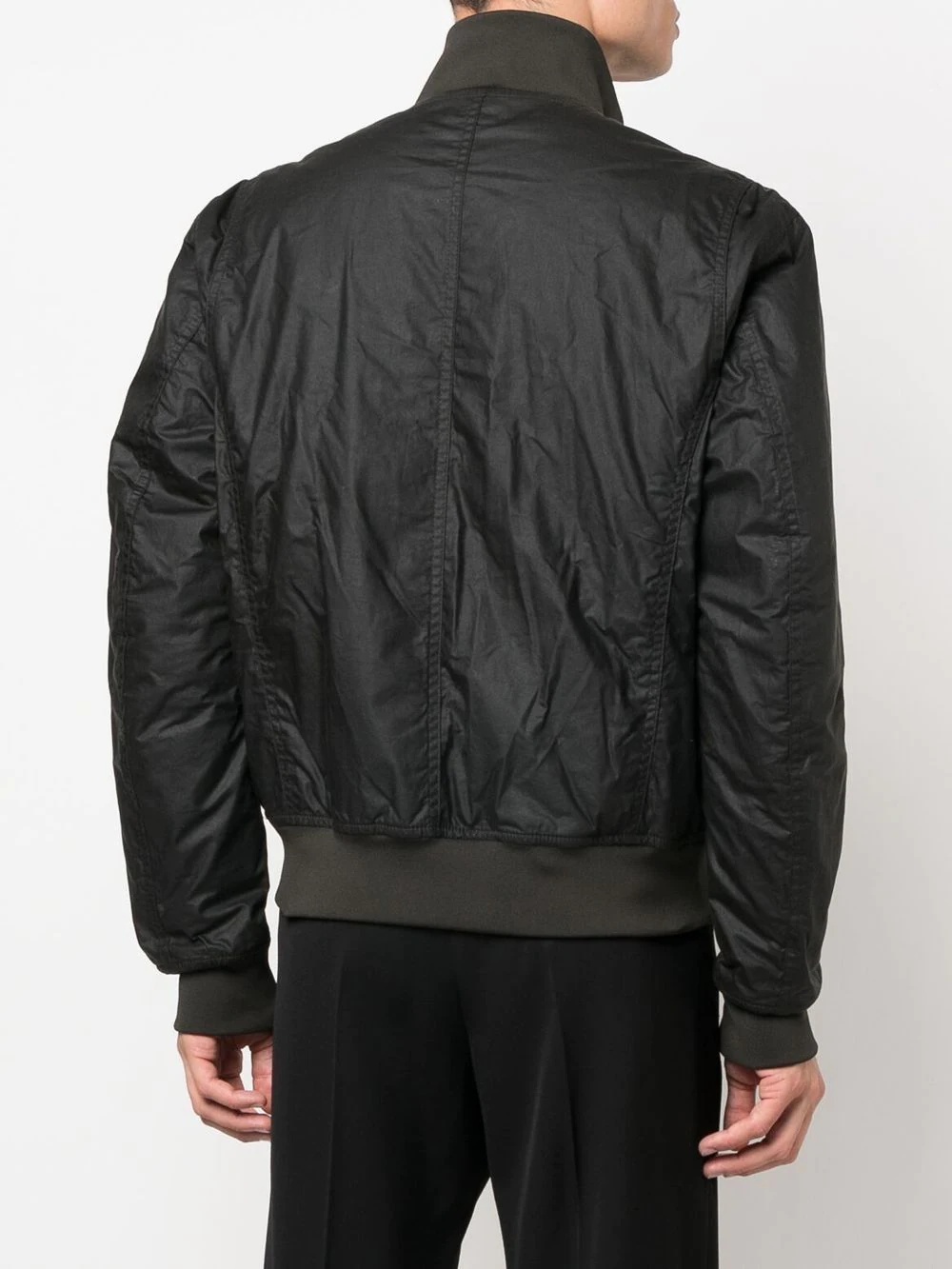 logo-patch bomber jacket - 4