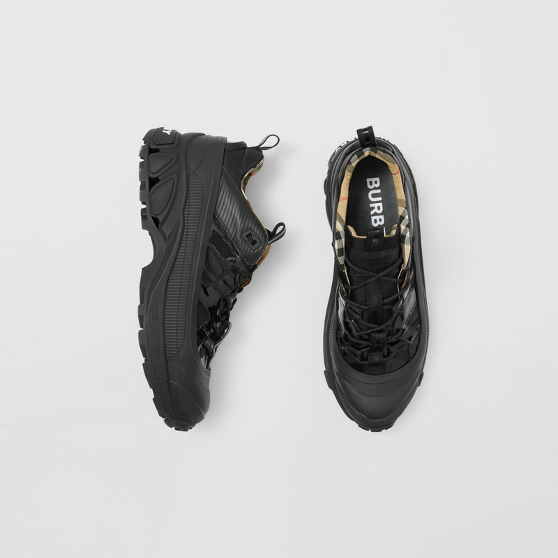 나일론 및 특허 가죽 Arthur Sneakers 7