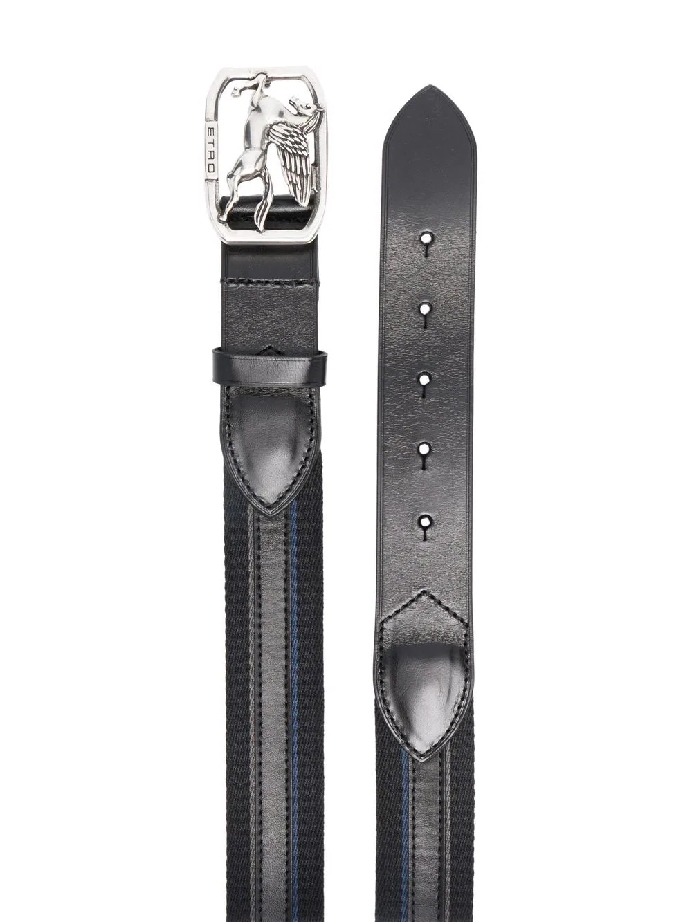 logo-buckle belt - 2