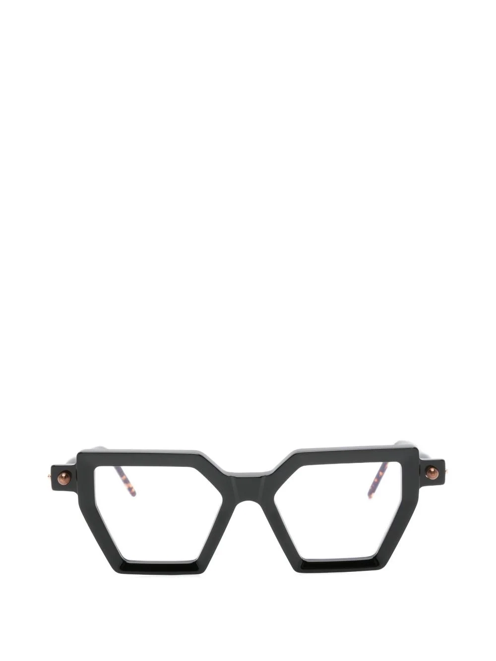 geometric-frame glasses - 1