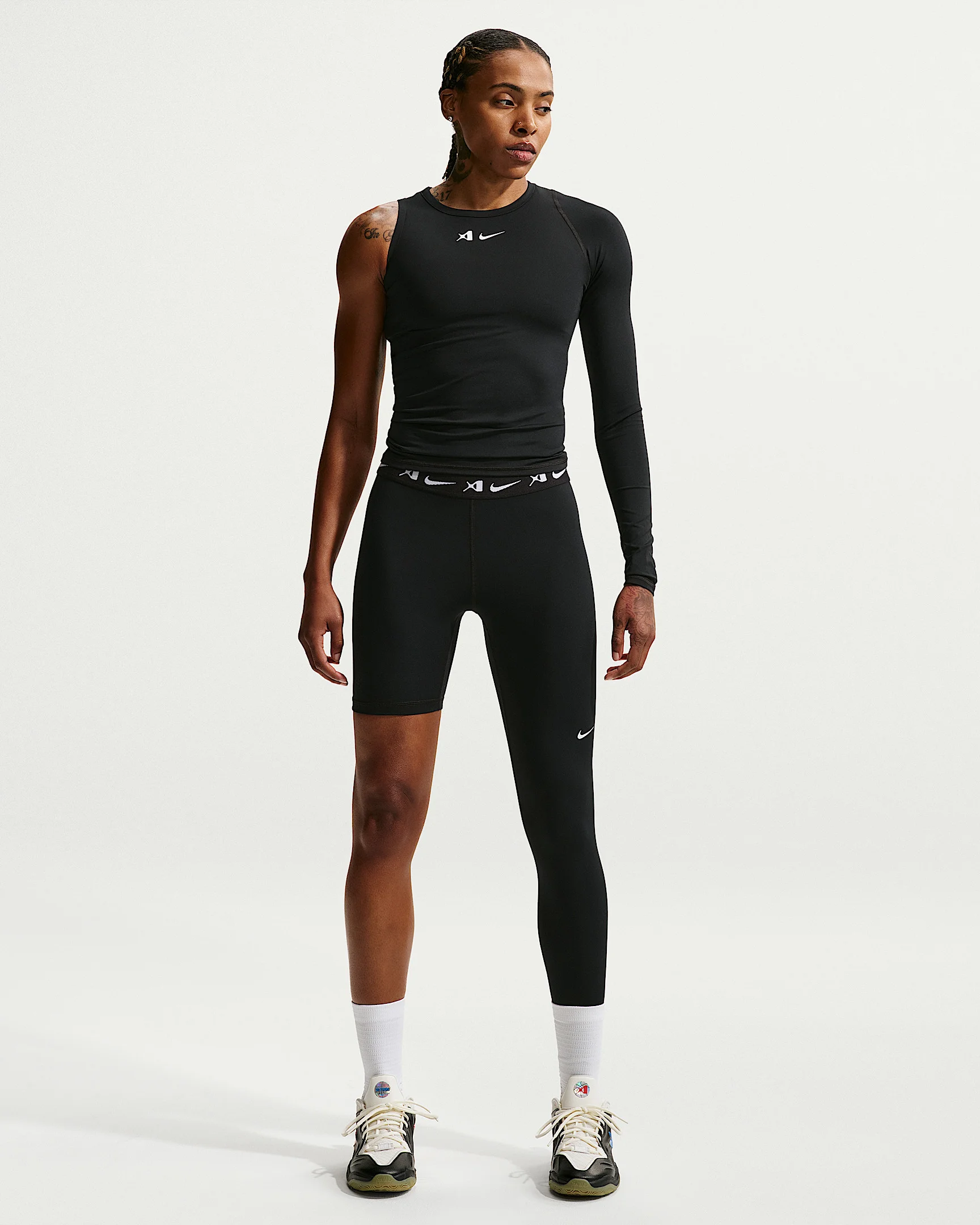 A'ja Wilson Women's A'symmetric Reversible Single-Leg Basketball Leggings - 1