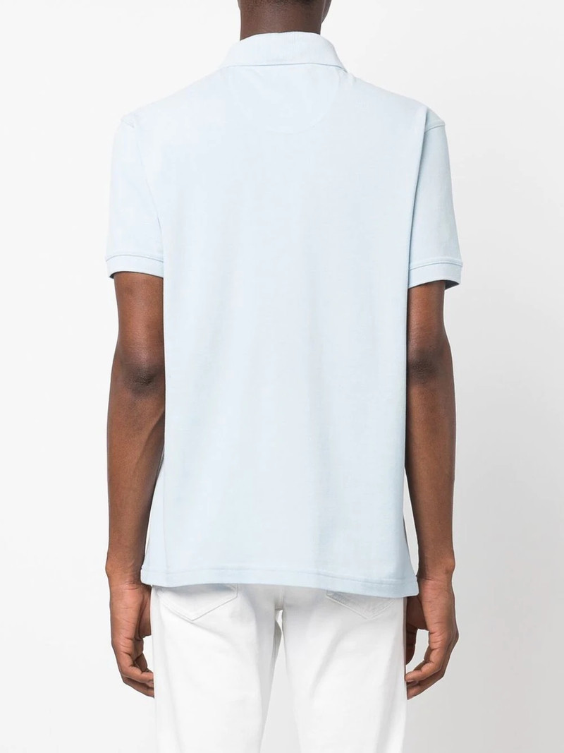 embroidered-logo short-sleeved polo shirt 4
