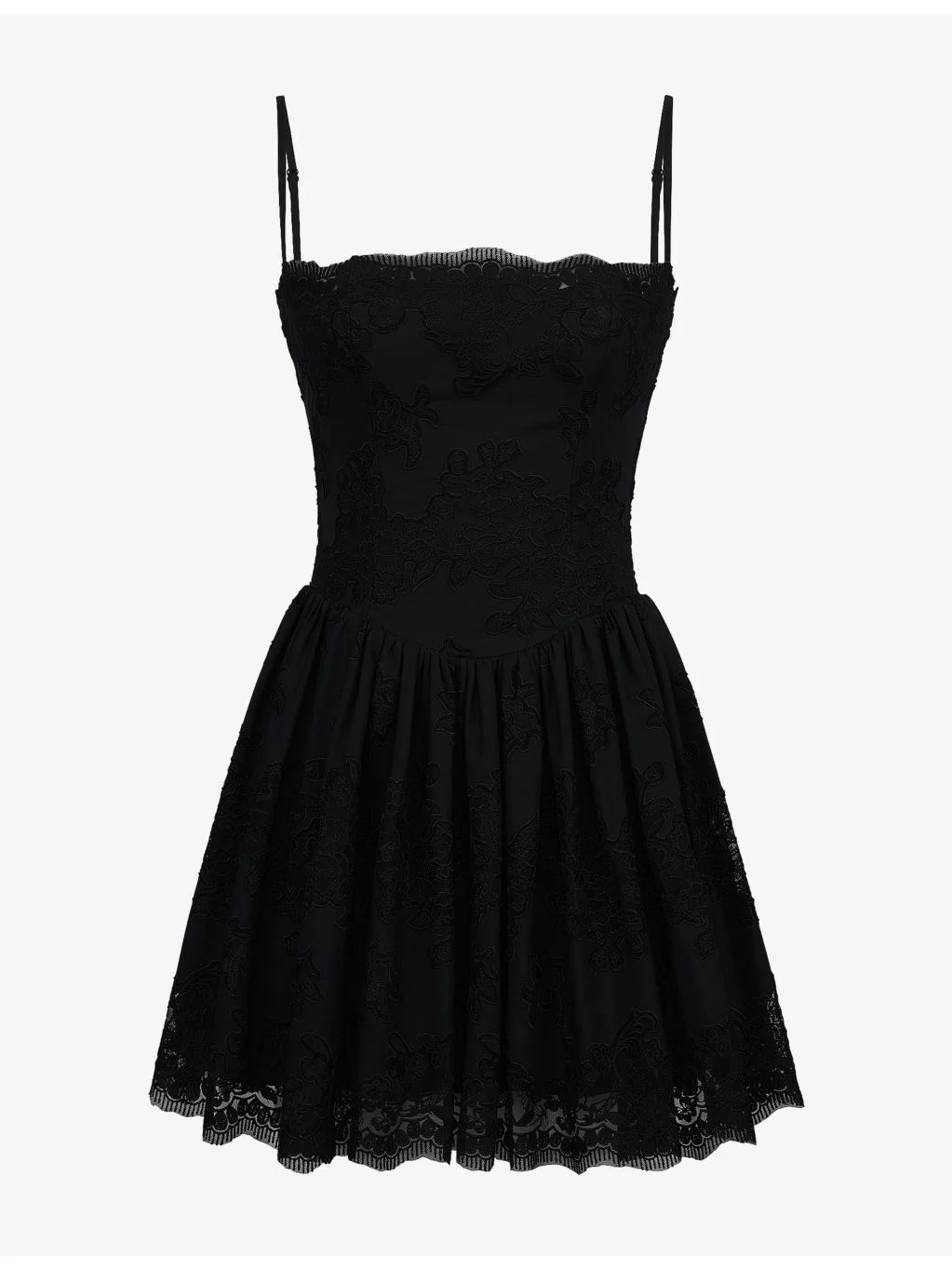 Chloe Broderie-Anglaise Cotton-Blend Mini Sundress - 1