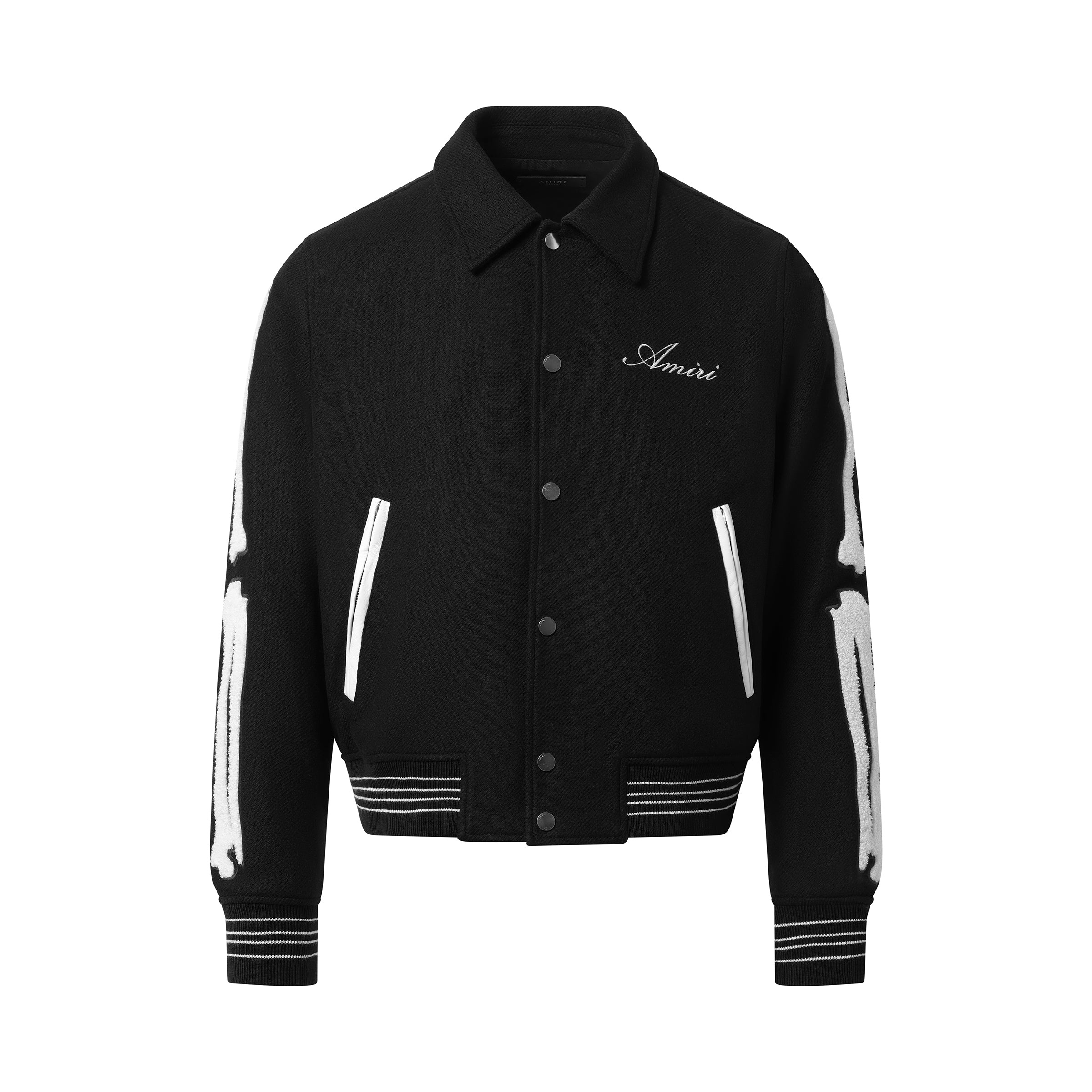 Bones Jacket in Black/White - 2