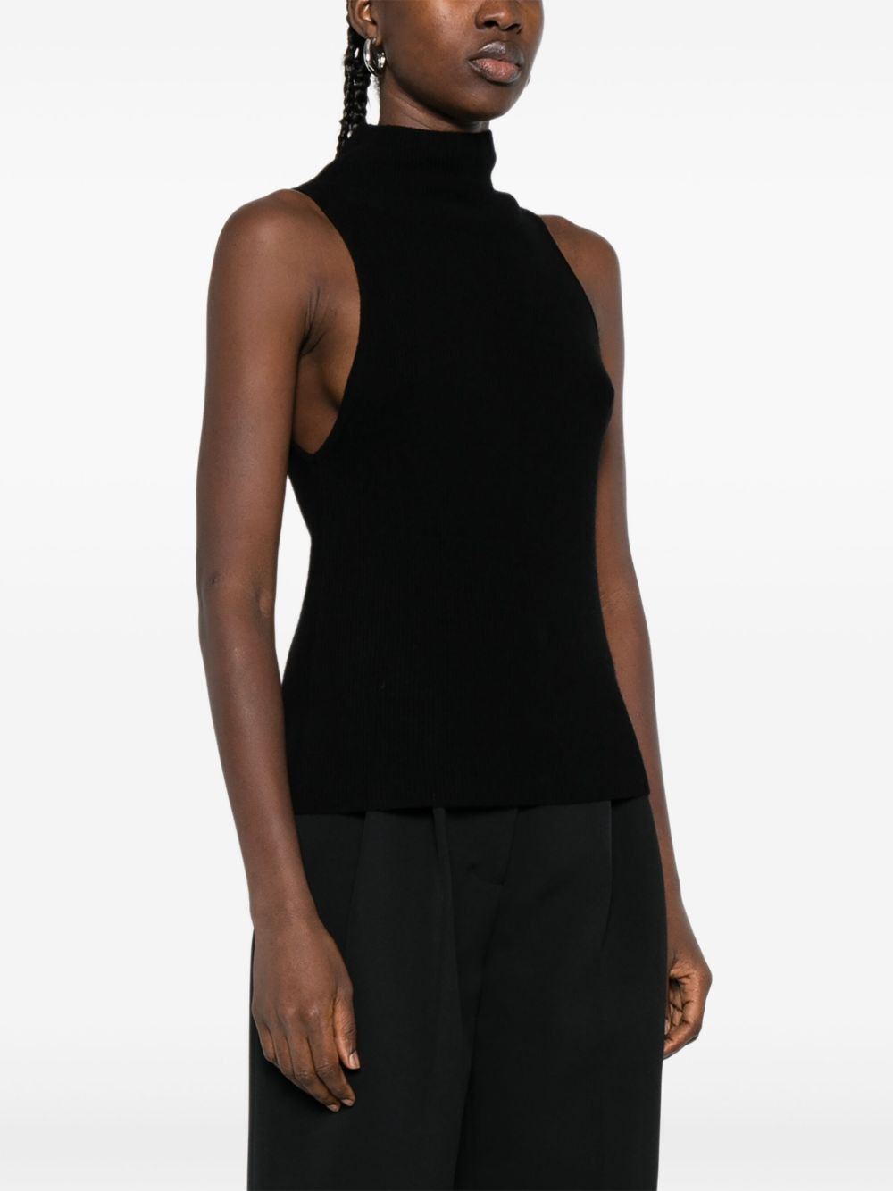 high-neck sleeveless top - 3