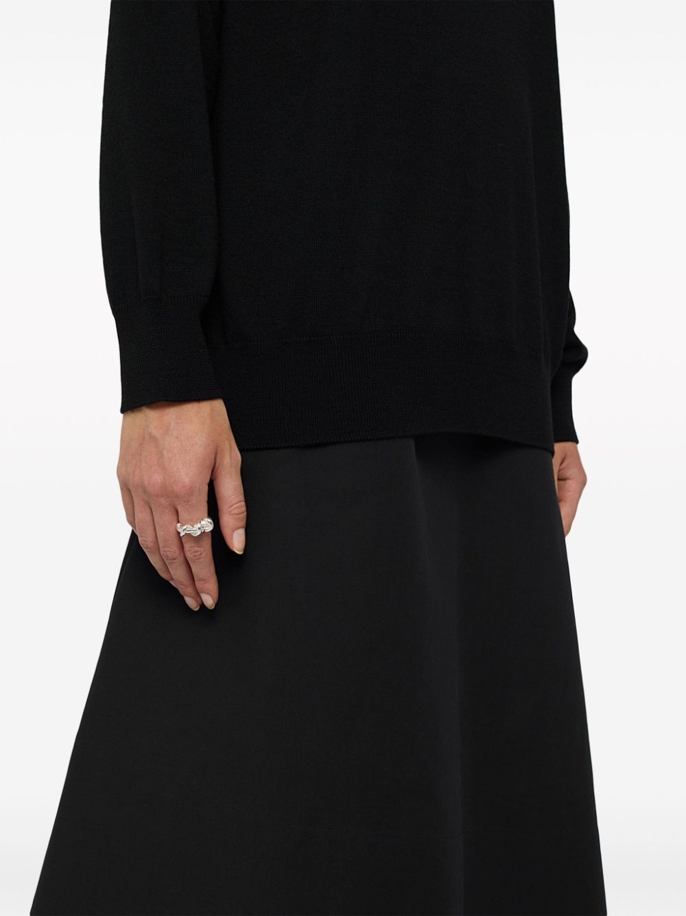 crew-neck wool jumper - 3