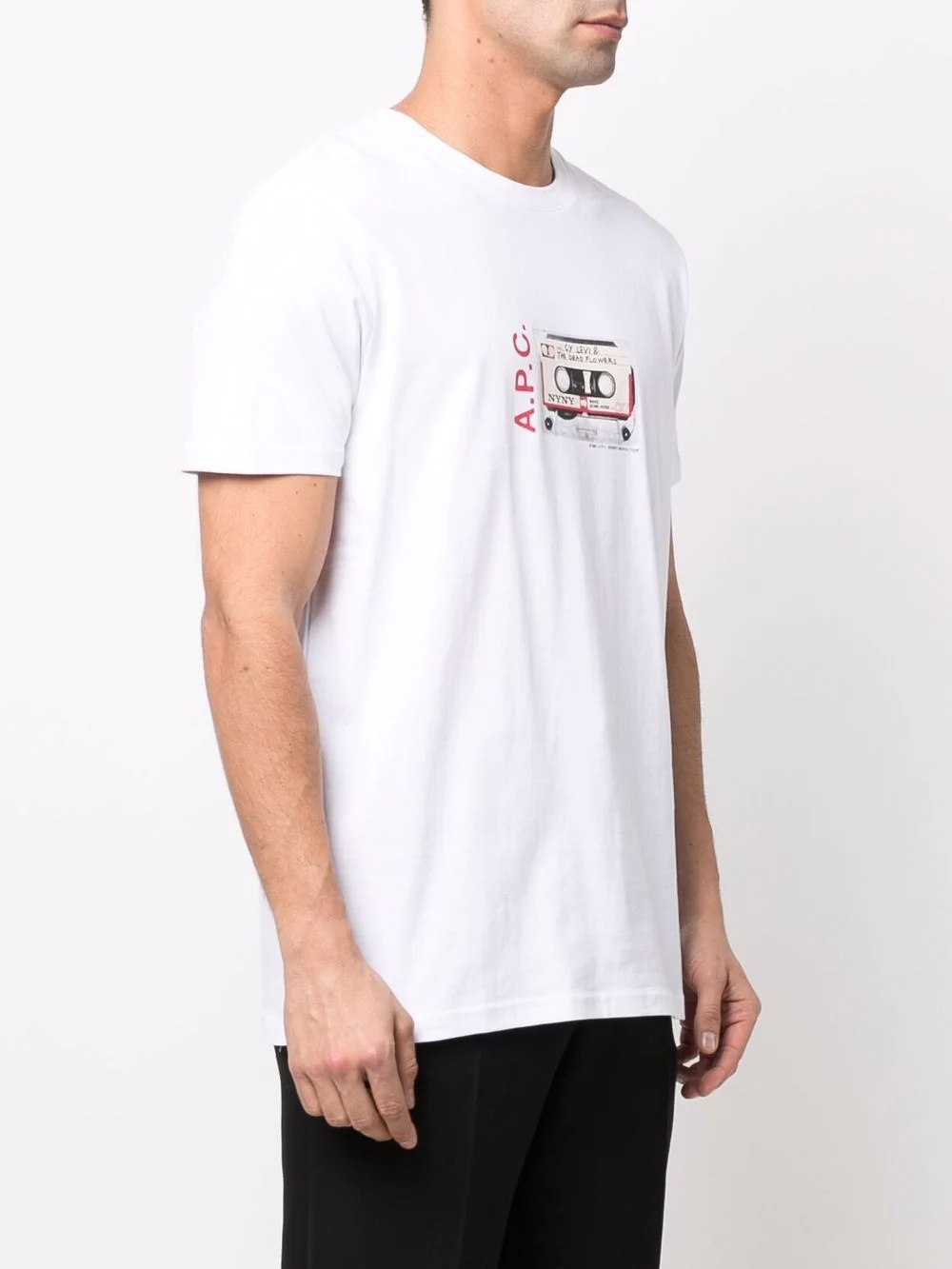 logo-print graphic T-shirt - 3