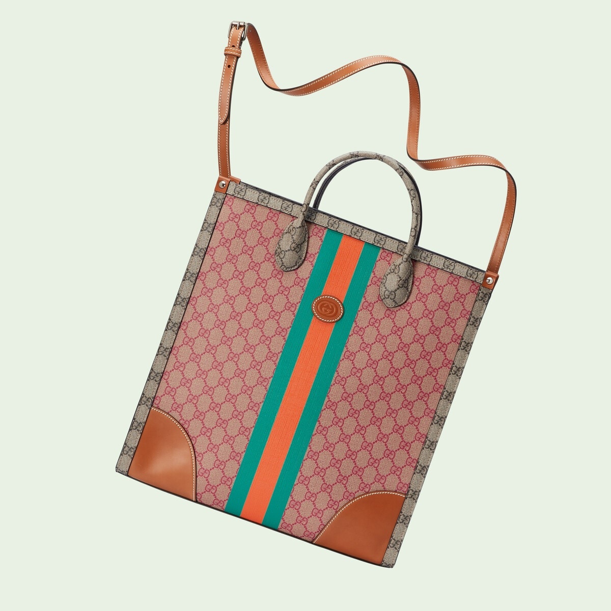 GG medium tote bag with Web - 5