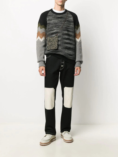 Missoni marl-knit crew neck jumper outlook