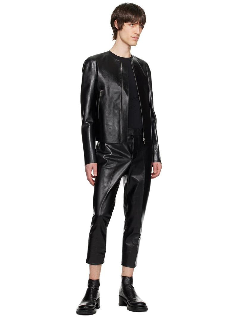 SAPIO Black Nº 7 Leather Pants outlook