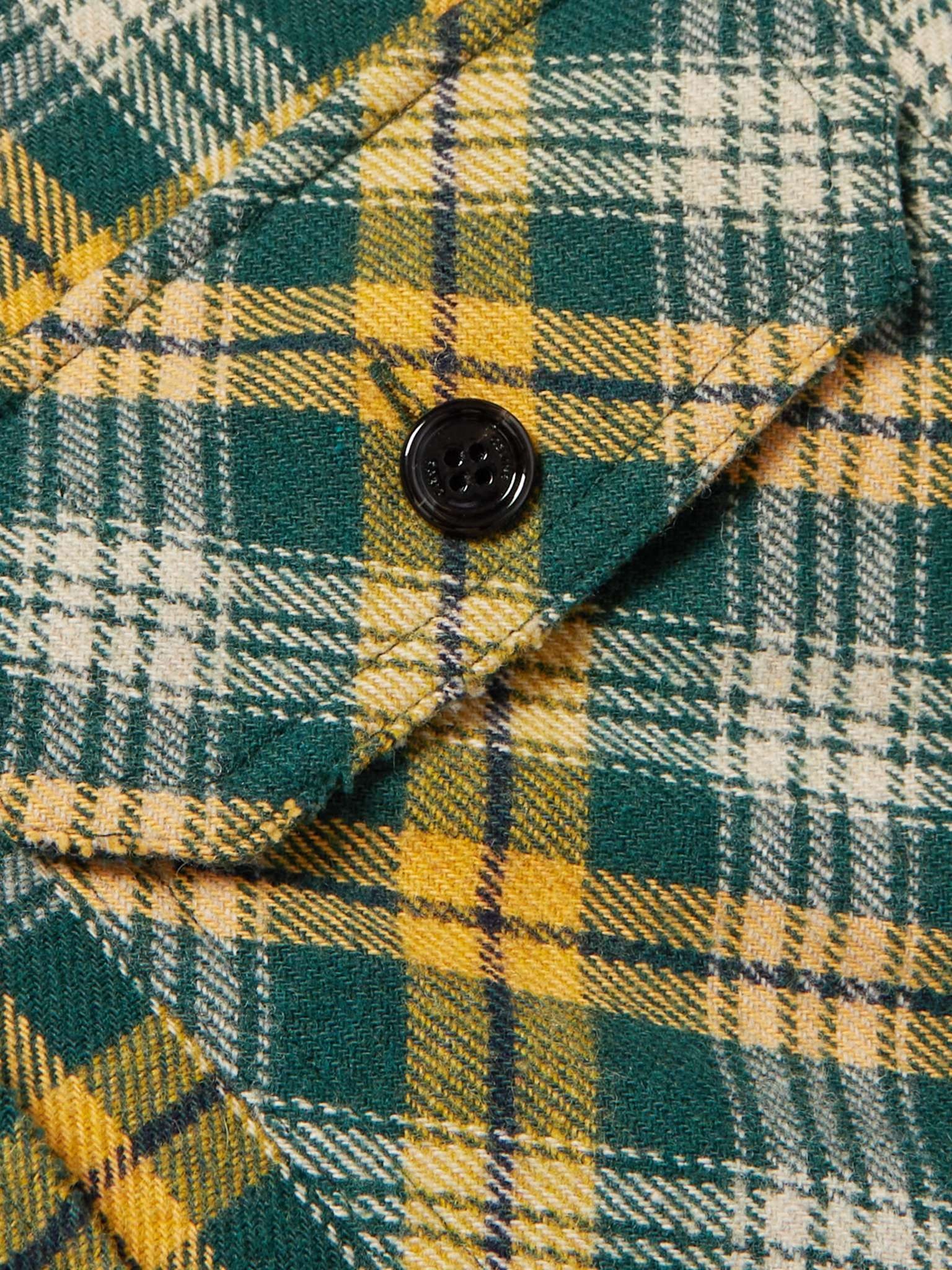 CELINE Checked Wool-Blend Flannel Shirt | mrporter | REVERSIBLE CELINE Checked Wool-Blend Flannel Shirt | mrporter | REVERSIBLE
