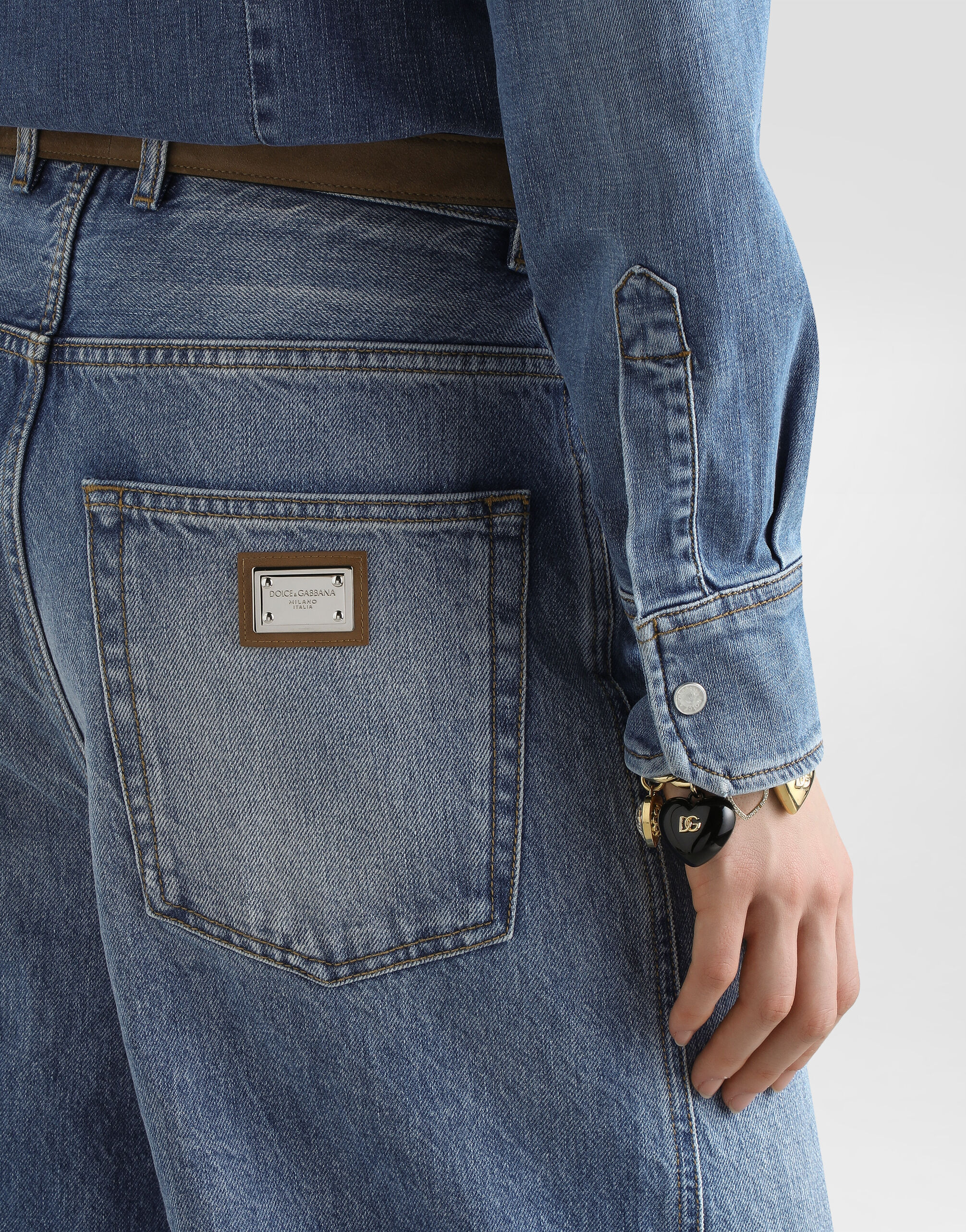 5-pocket denim trousers - 5