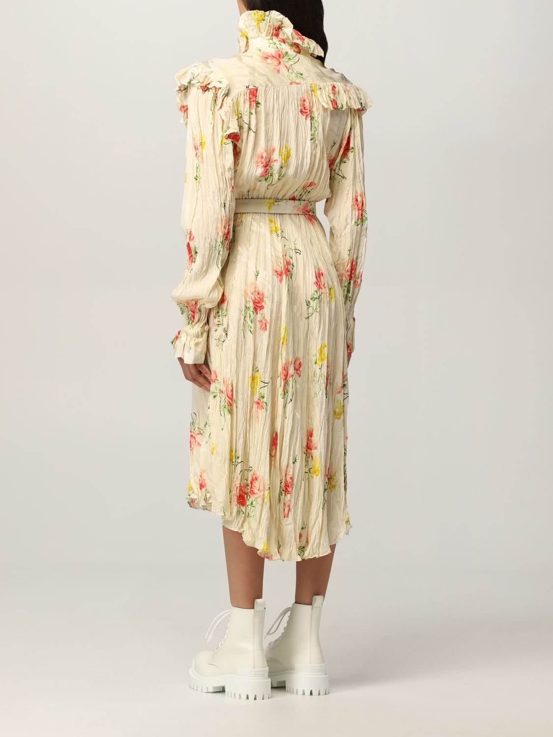 Balenciaga dress in floral patterned silk - 3
