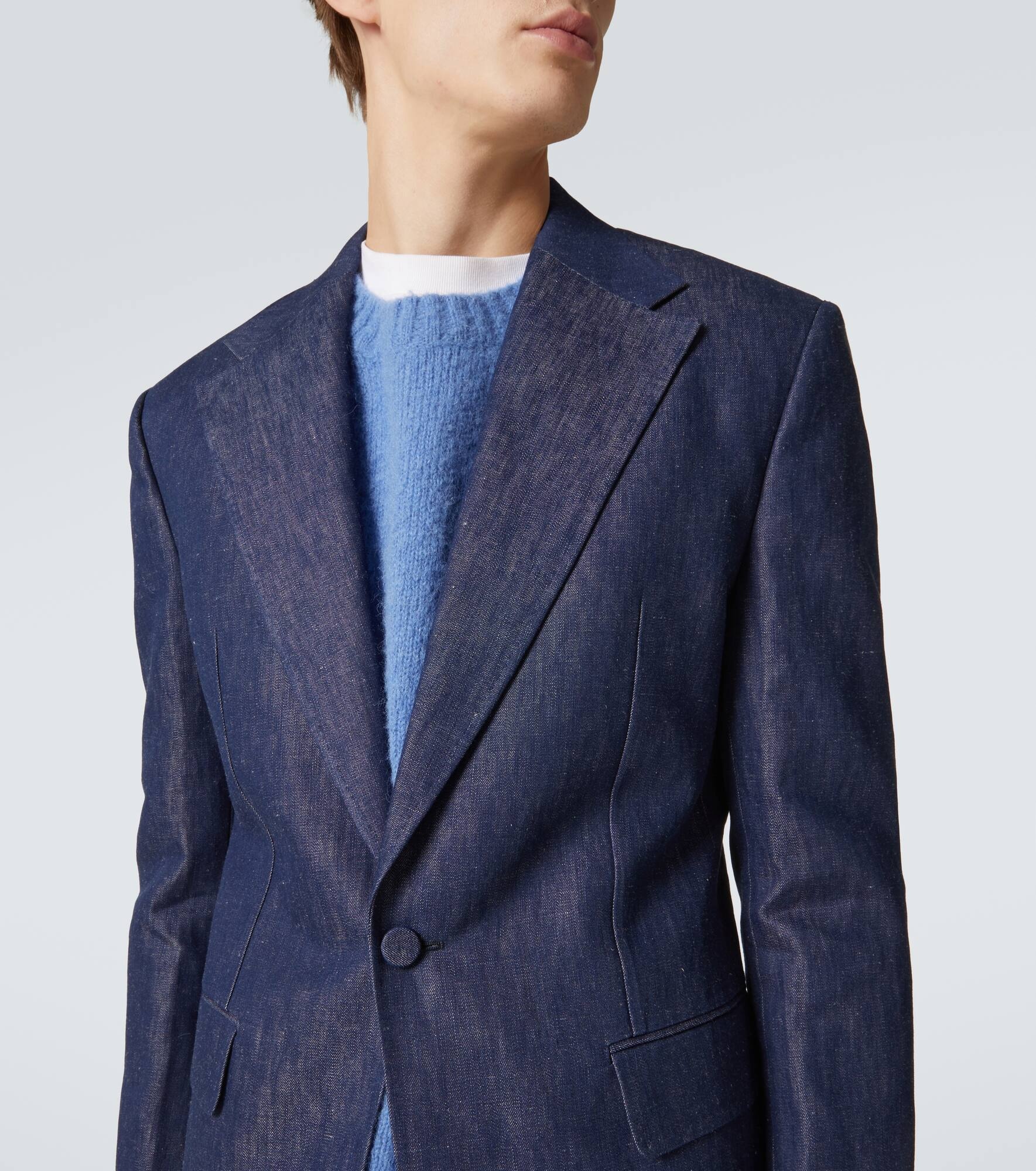 Cotton and linen blazer - 5