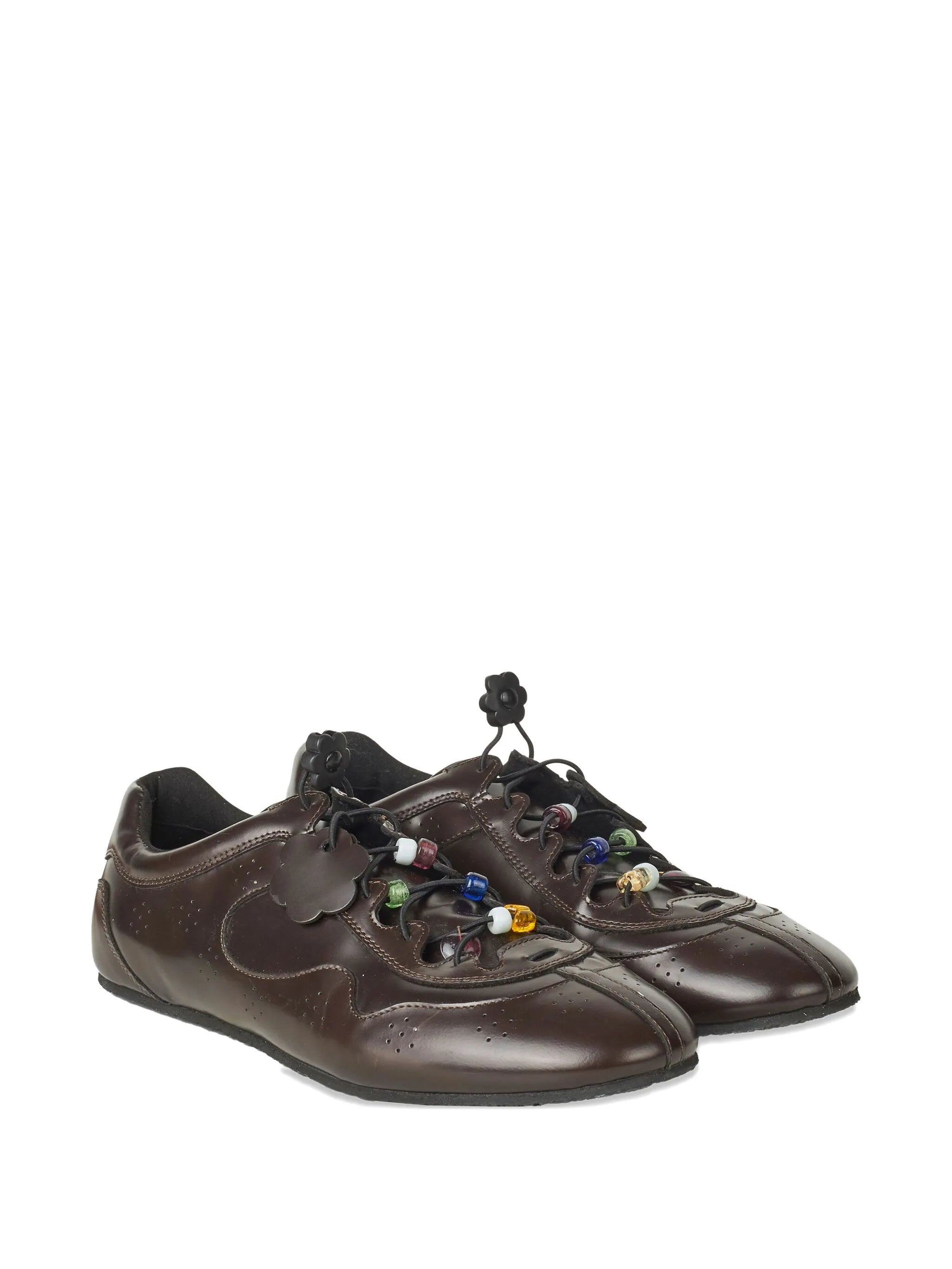 Cecilie Bahnsen Blaise Beaded Leather Sneakers - 2